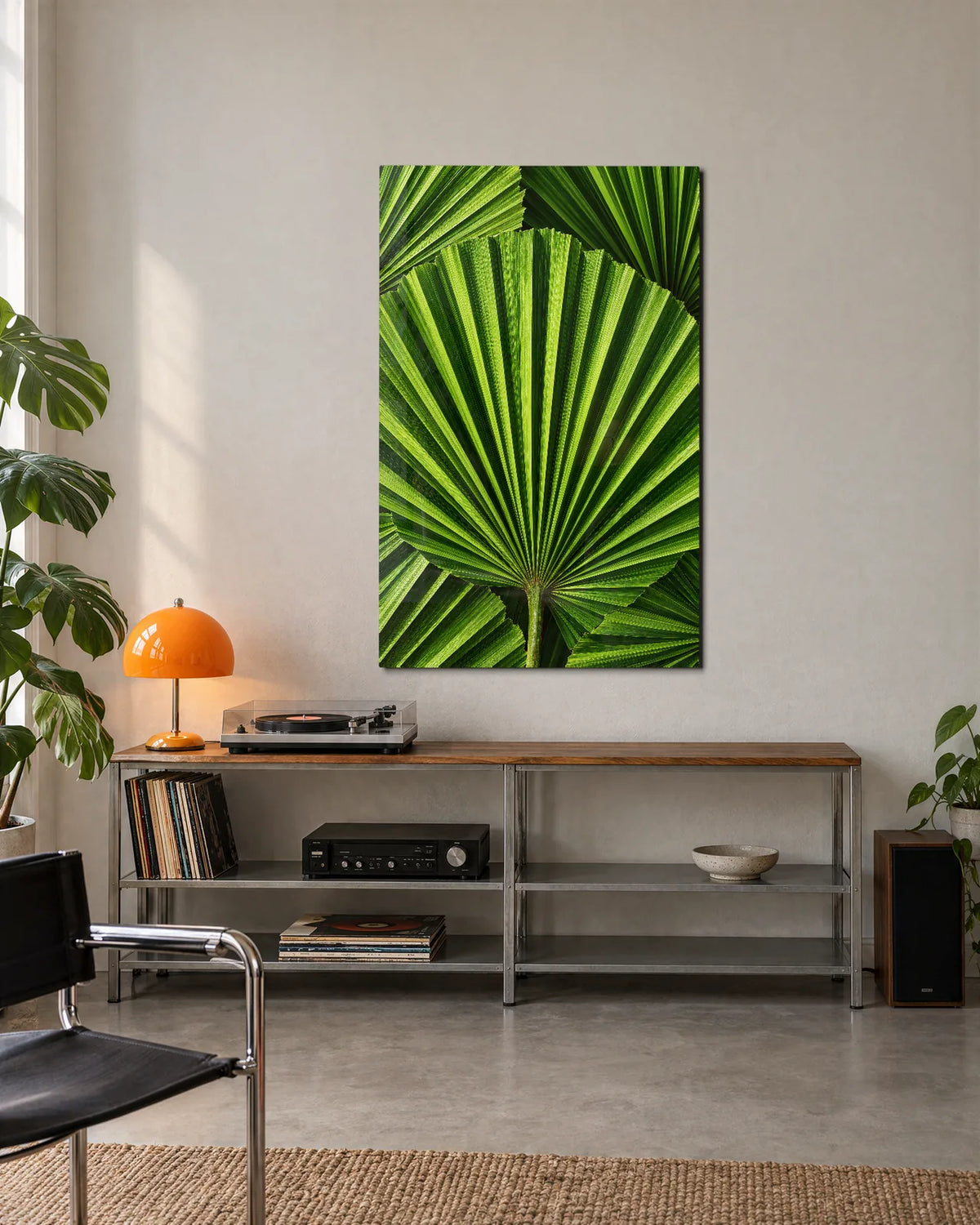 Green Folds — shown in a living space