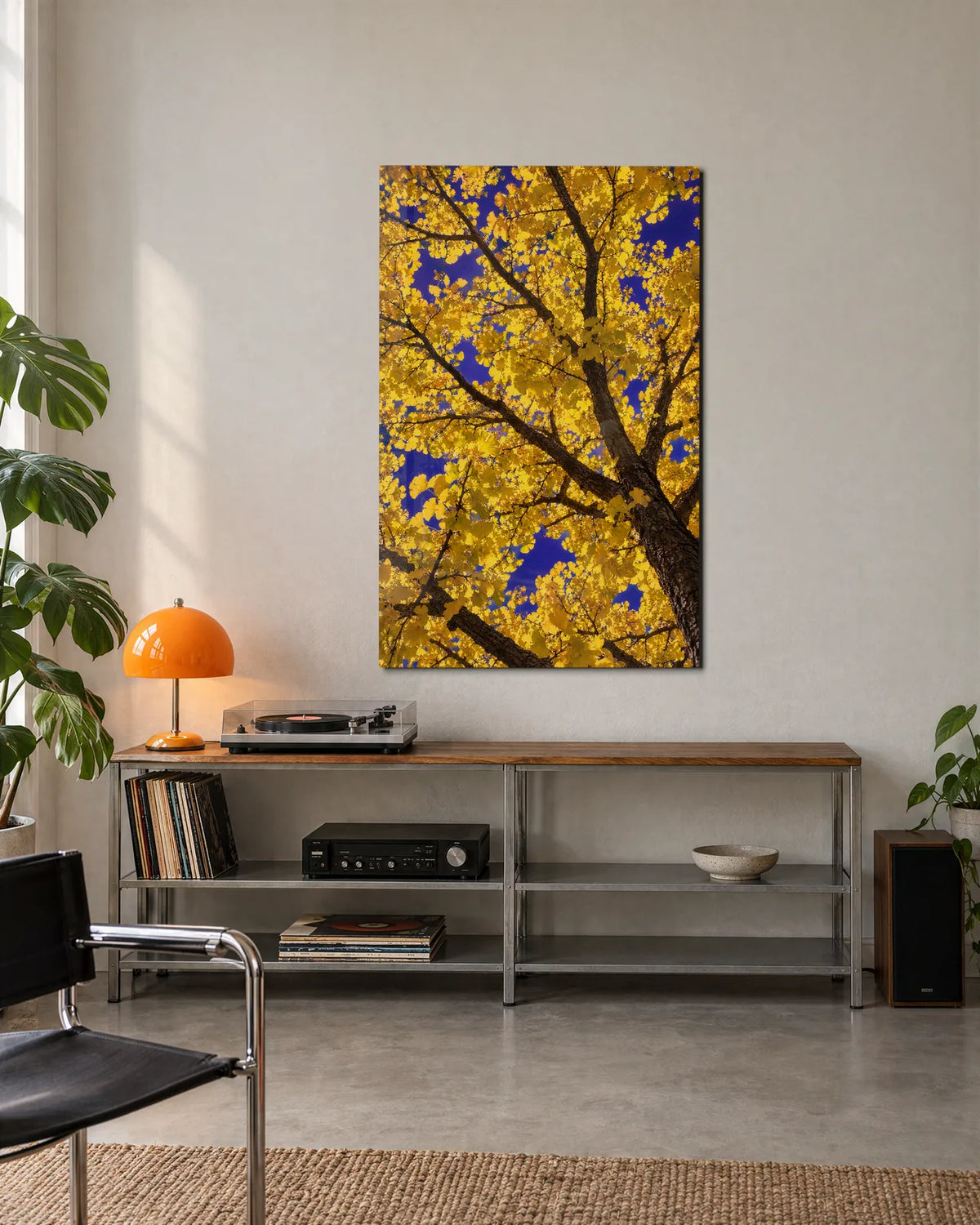 Look Up in Yellow — shown in a living space