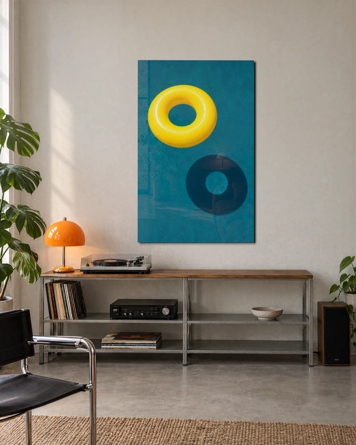 Yellow Afloat — shown in a living space