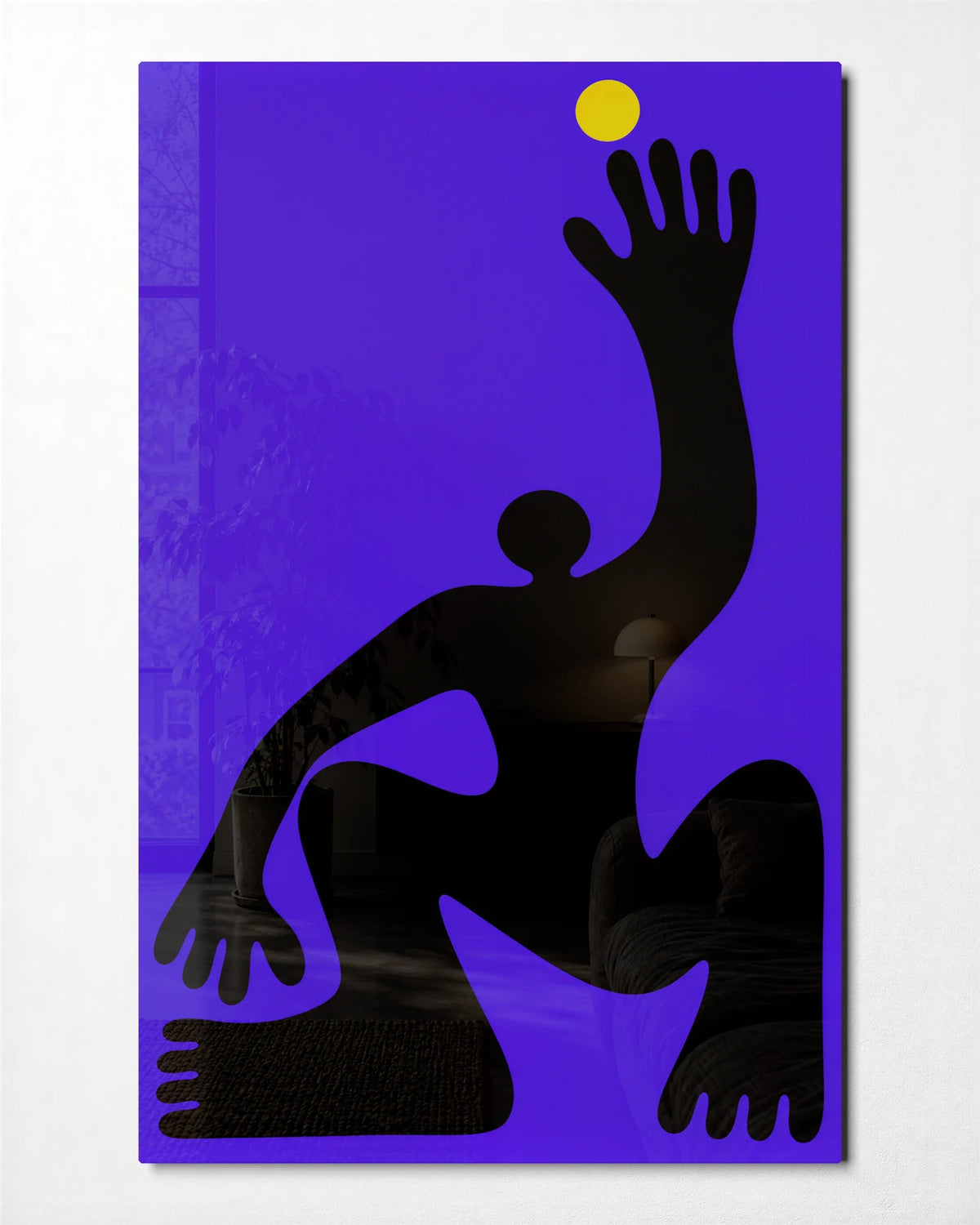 Just Within Reach — front view of glass wall art