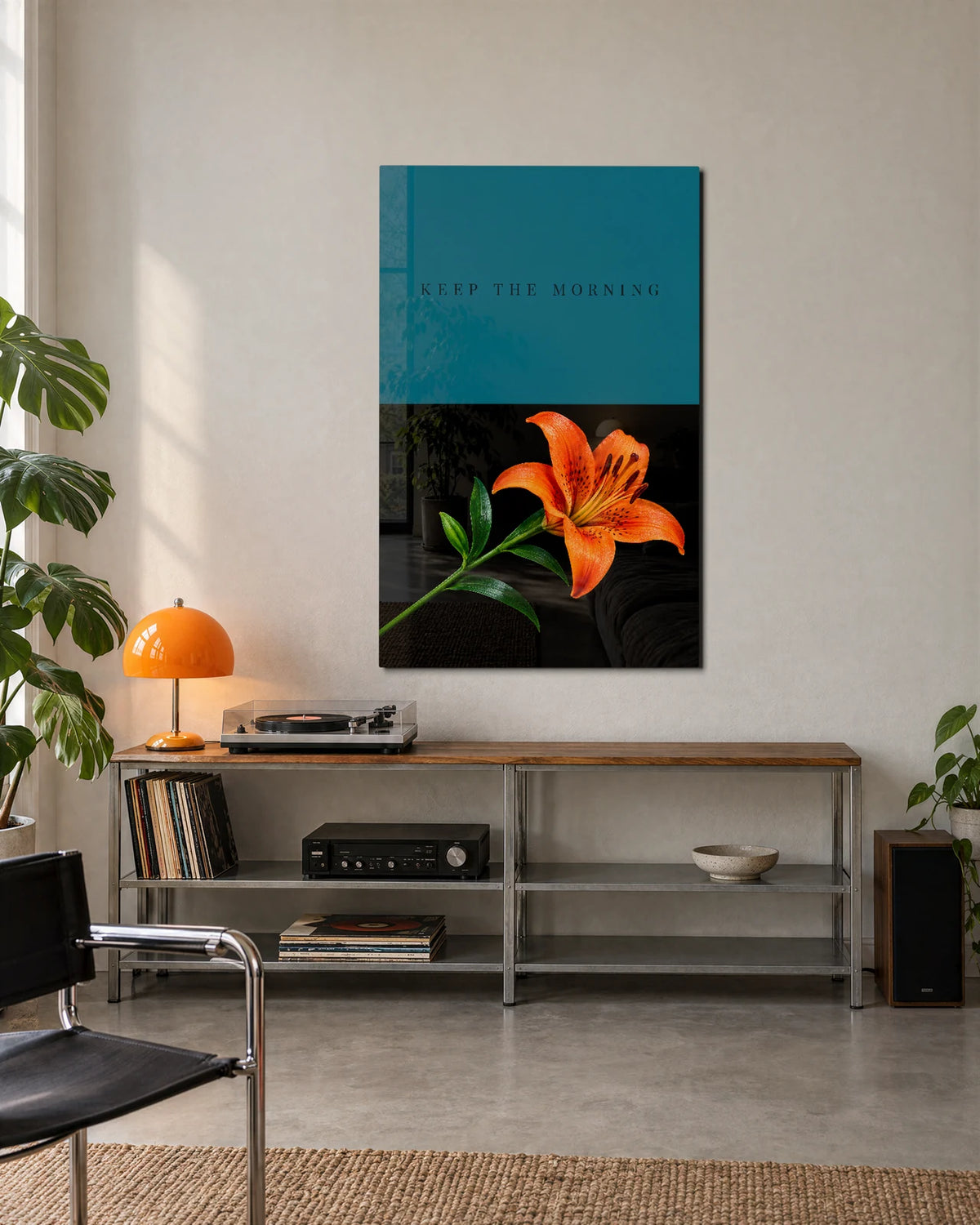 Keep the Morning — shown in a living space