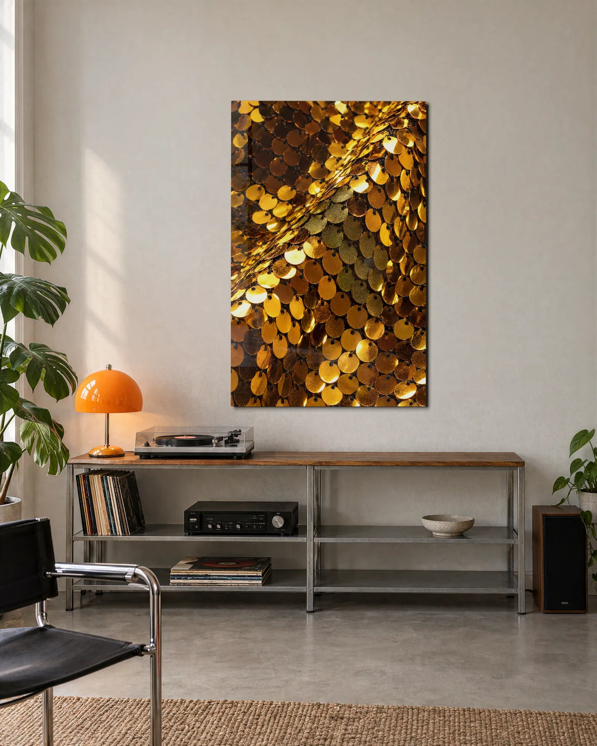 Golden Scales — shown in a living space