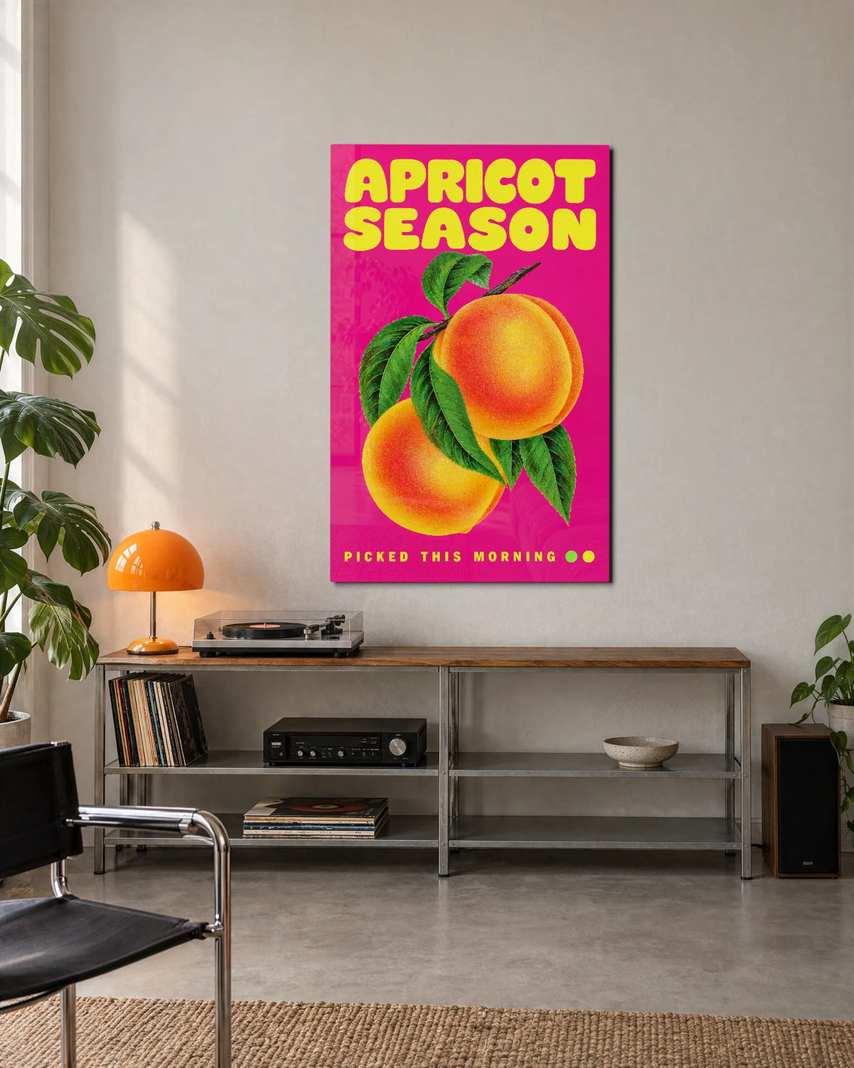 Apricot Season — shown in a living space