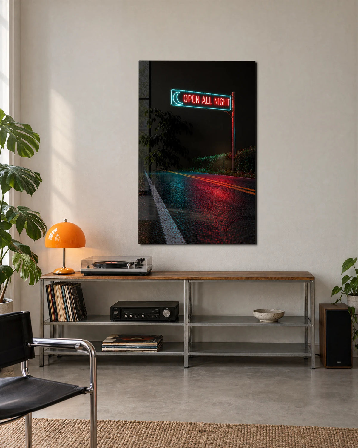 Open All Night — shown in a living space