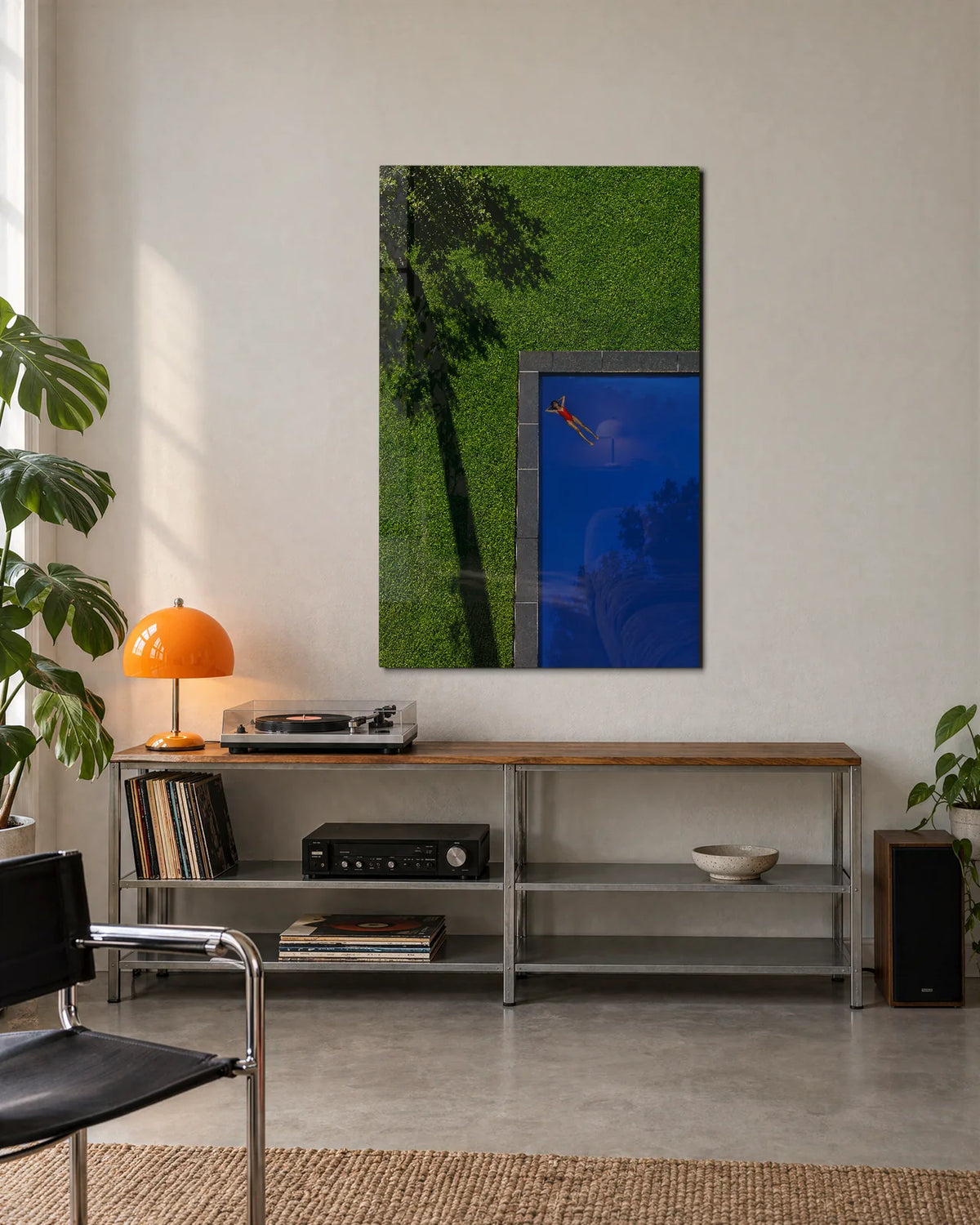 One Quiet Float — shown in a living space