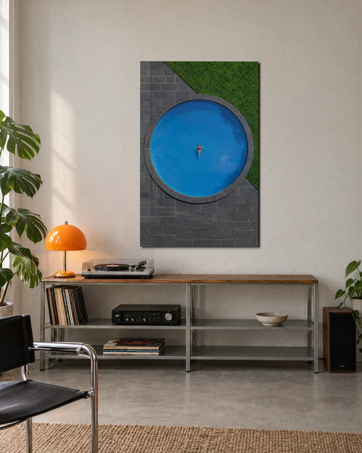 A Circle to Float In — shown in a living space