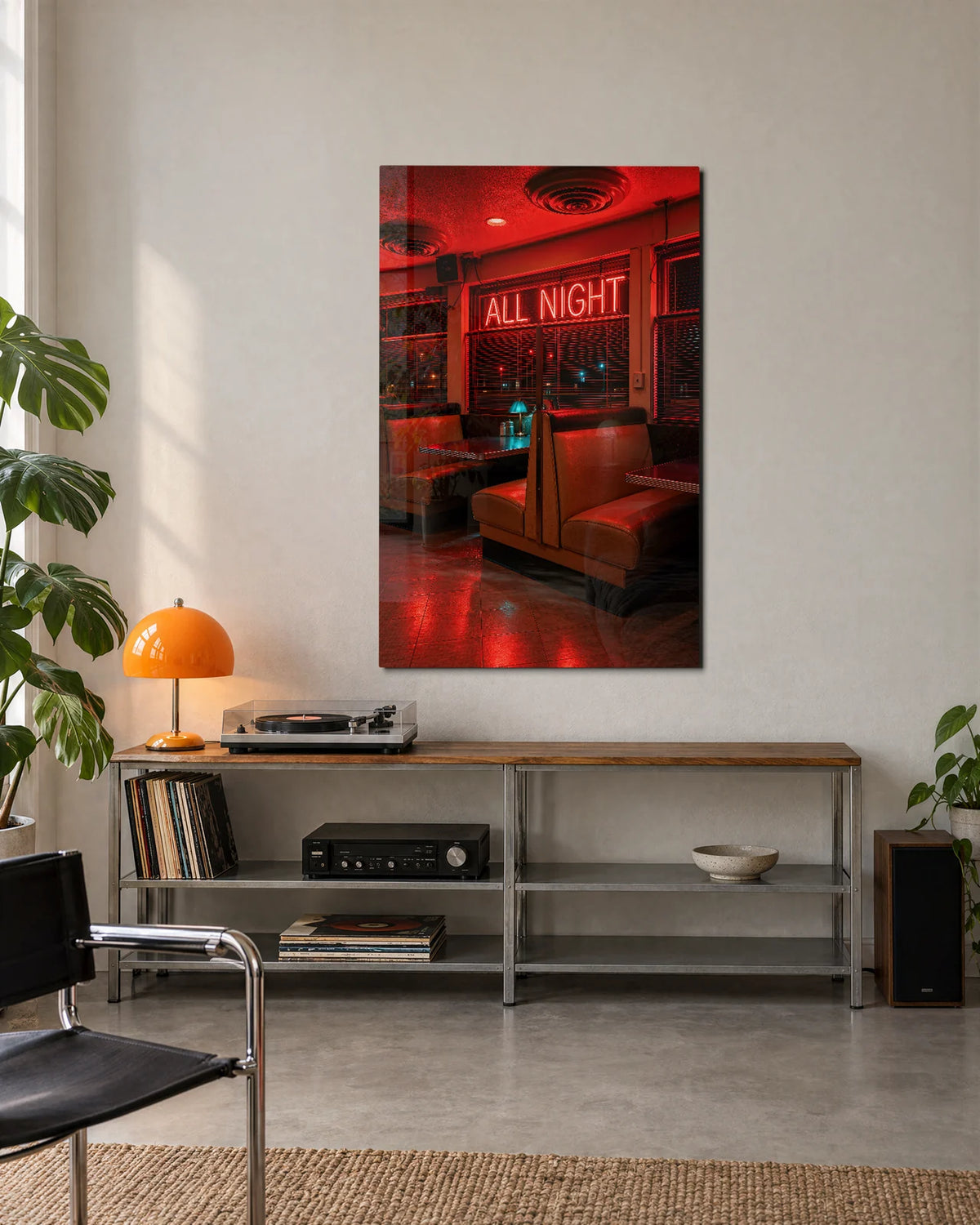 All Night — shown in a living space