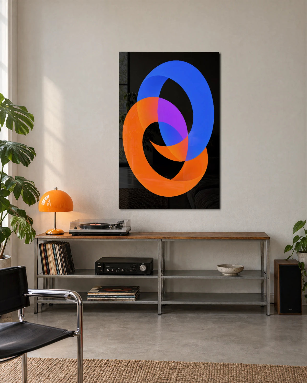 Two Loops Together — shown in a living space
