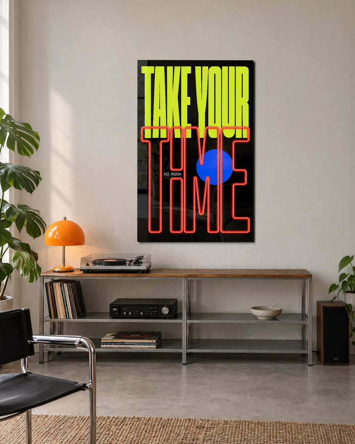 Take Your Time — shown in a living space