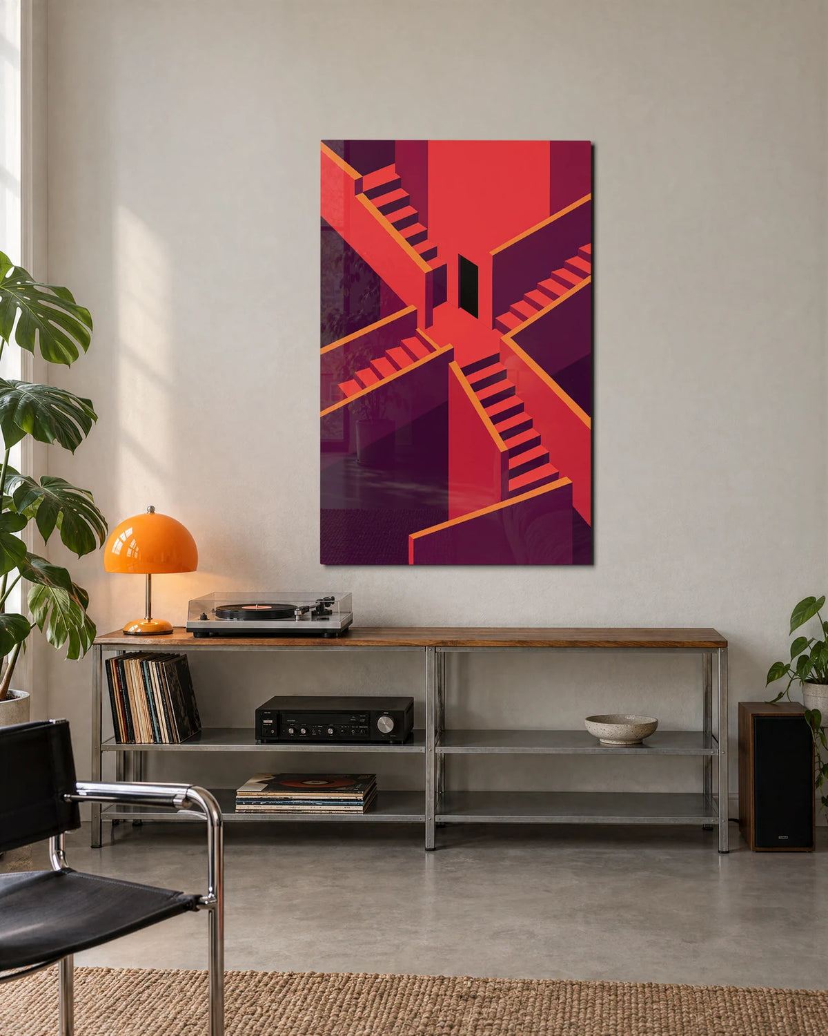 Stairs in Coral — shown in a living space