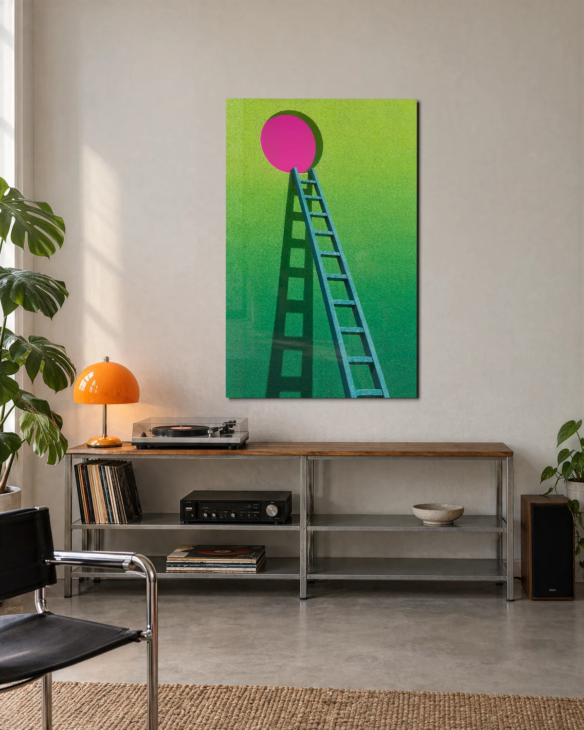 Ladder to Pink — shown in a living space