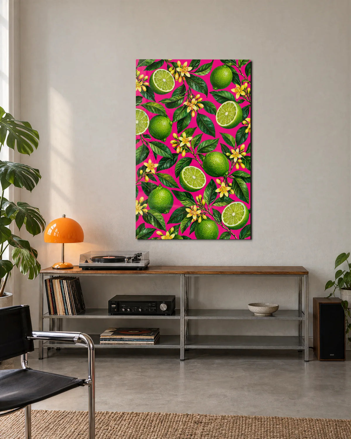 Limes and Little Flowers — shown in a living space