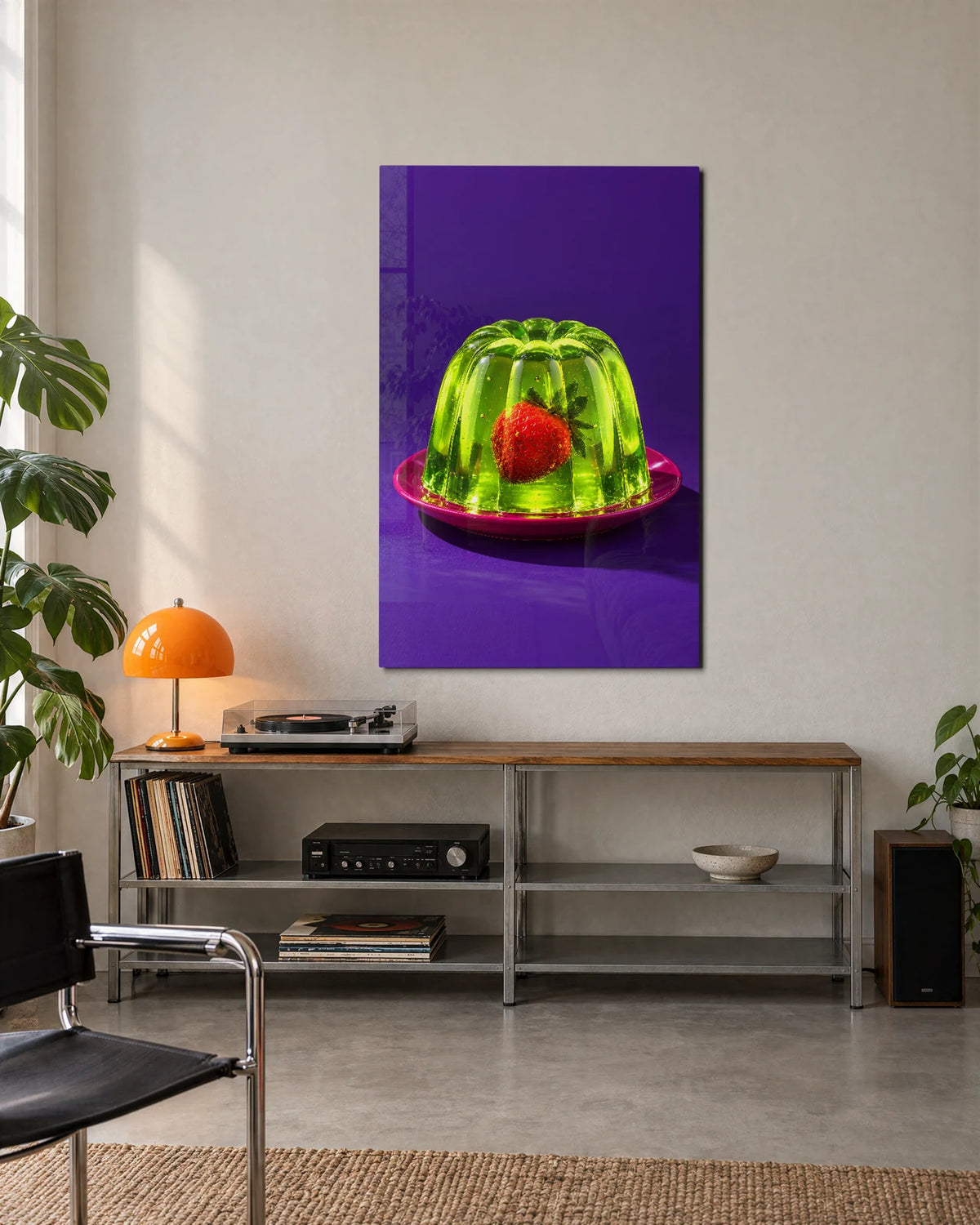 Strawberry in Jelly — shown in a living space