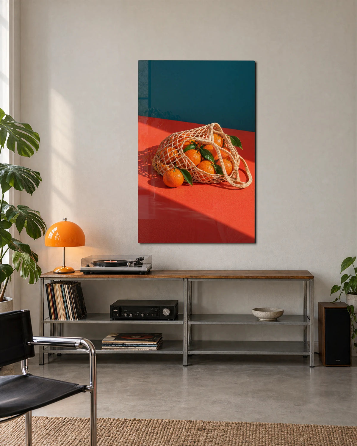 Oranges on the Counter — shown in a living space