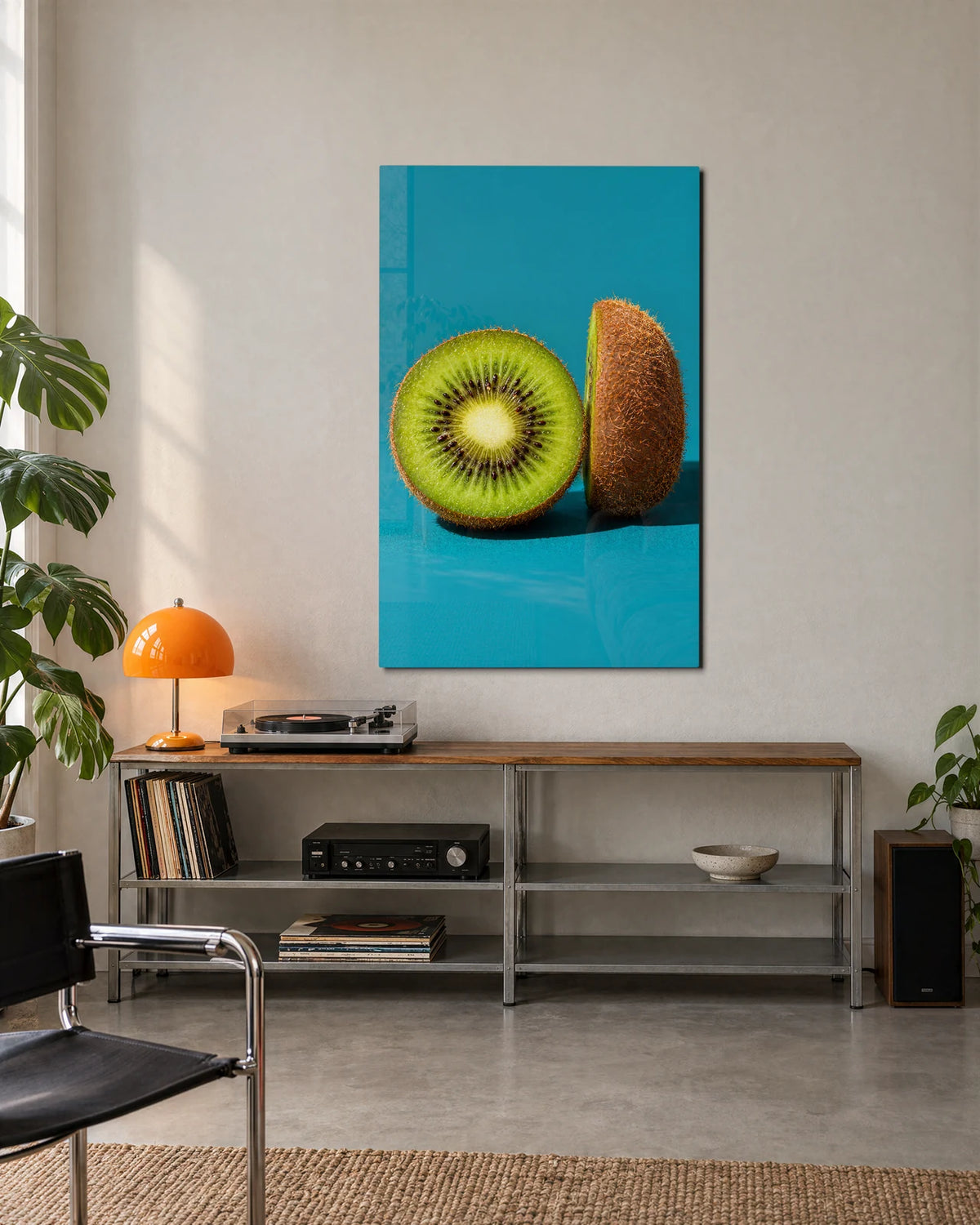 Kiwi in Two — shown in a living space