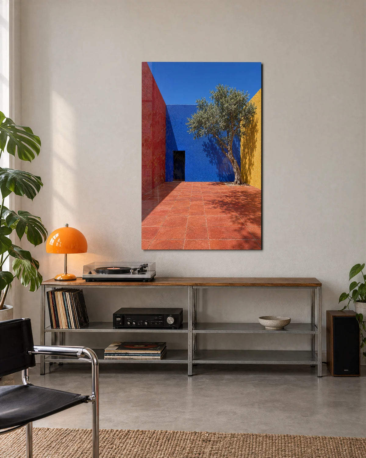 A Tree in the Courtyard — shown in a living space