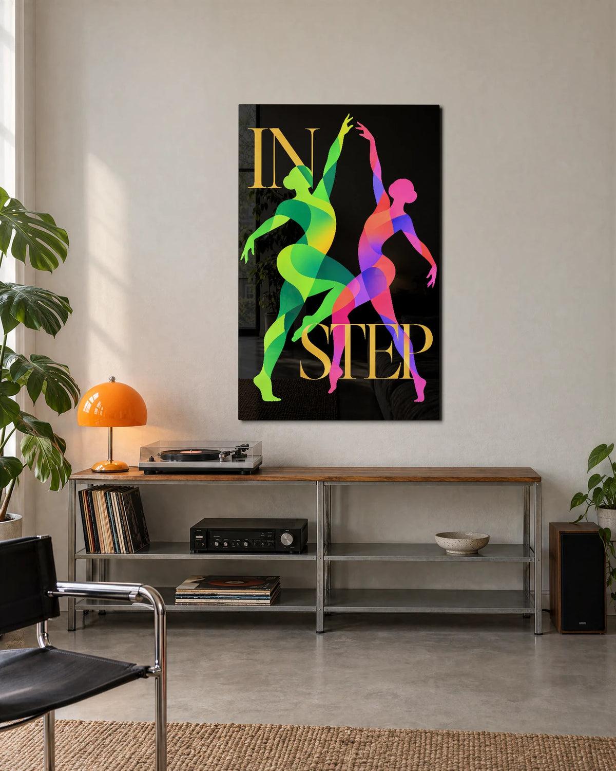 In Step — shown in a living space