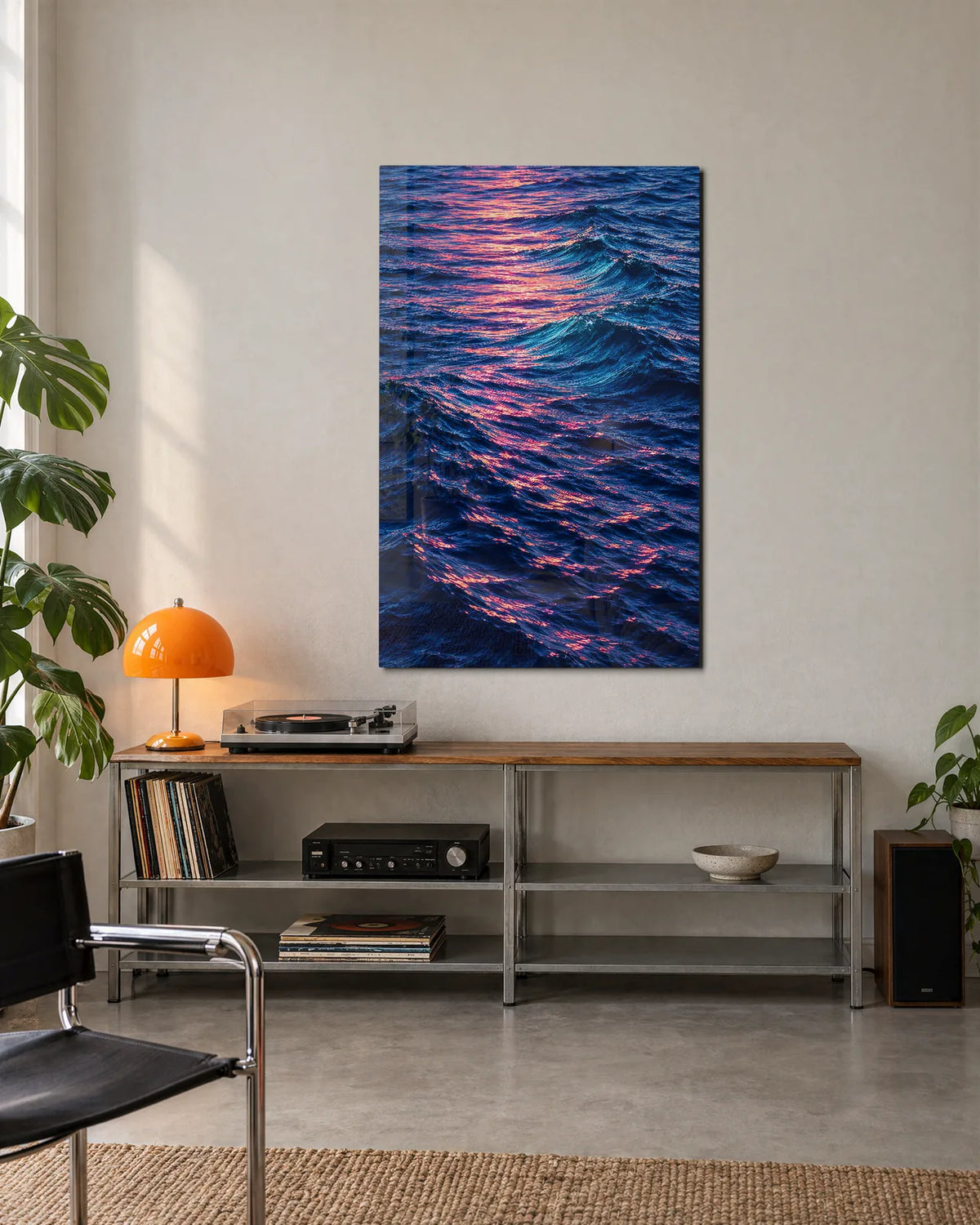 Pink on the Tide — shown in a living space