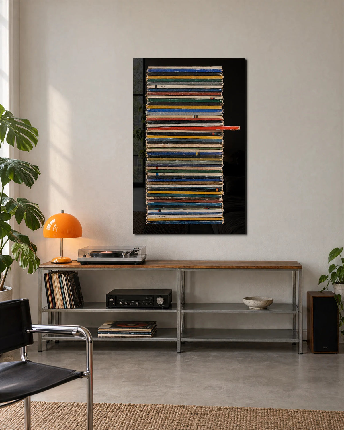 Between the Covers — shown in a living space