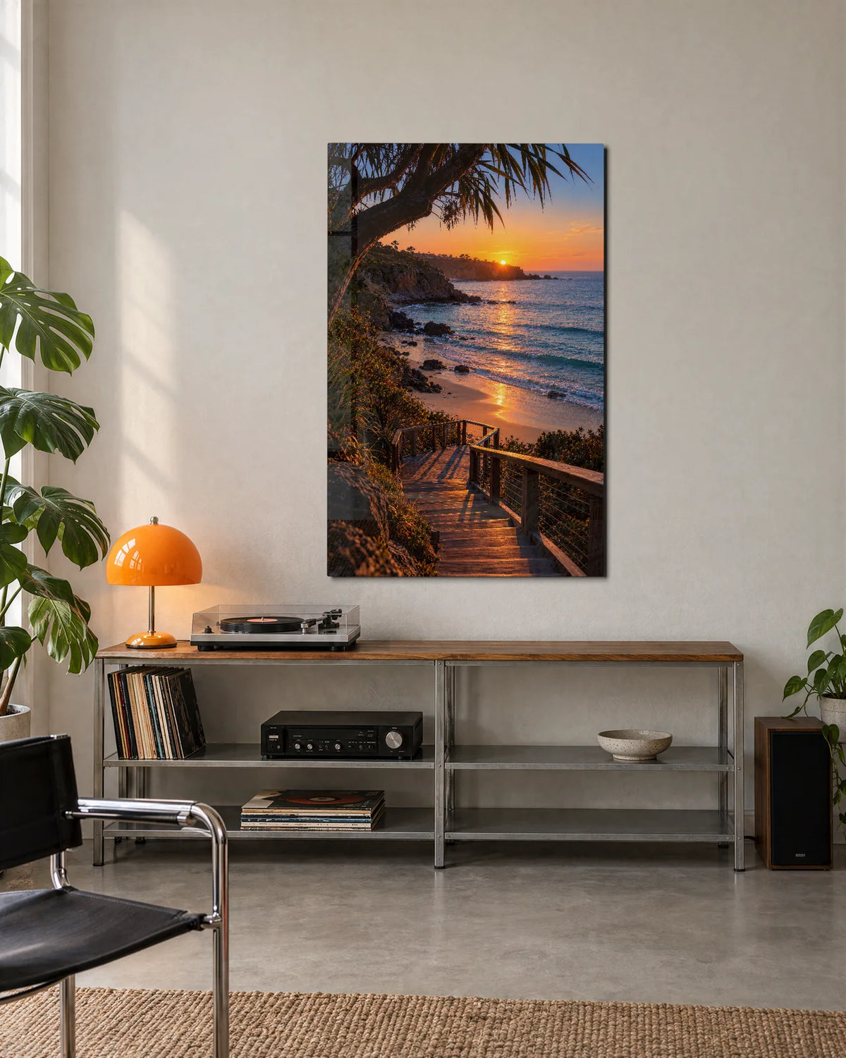Steps to Evening — shown in a living space
