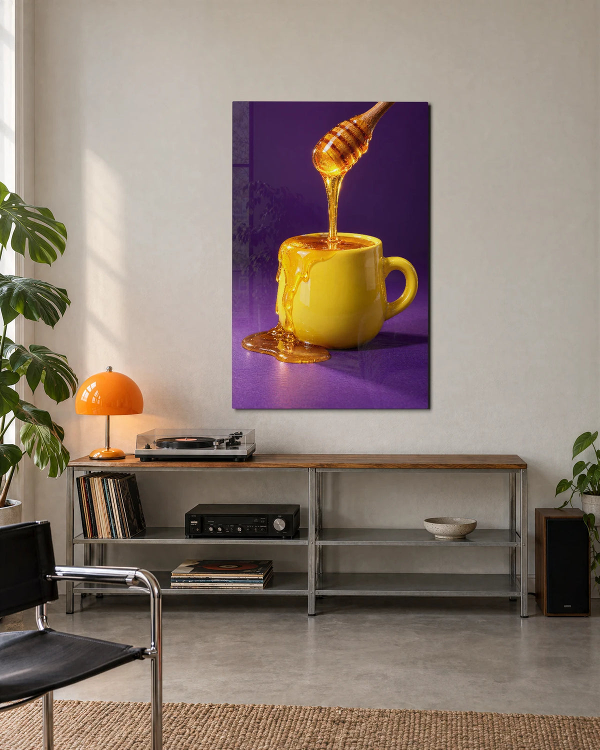 Honey Overflows — shown in a living space