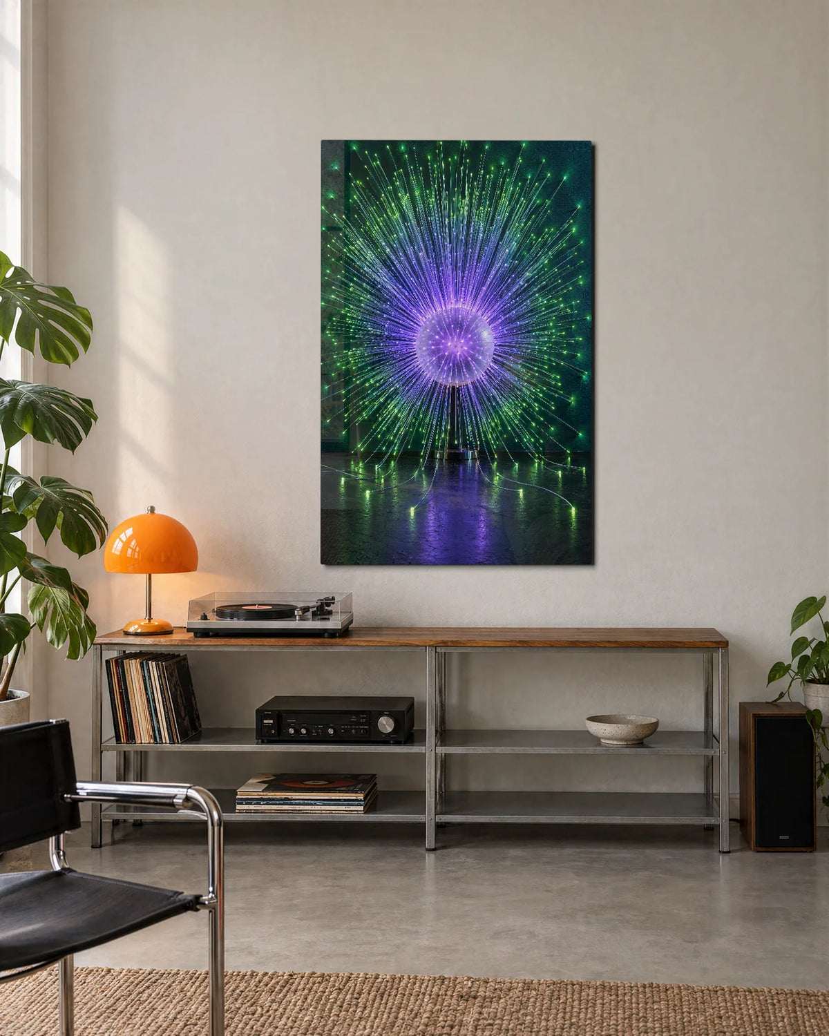 A Burst of Violet — shown in a living space