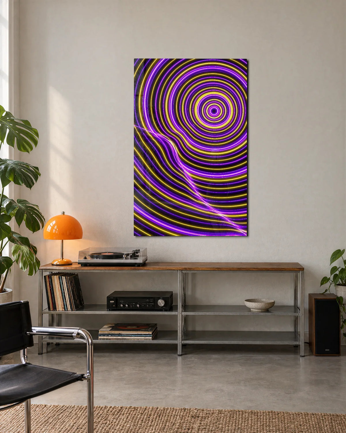 Rings Under Tension — shown in a living space