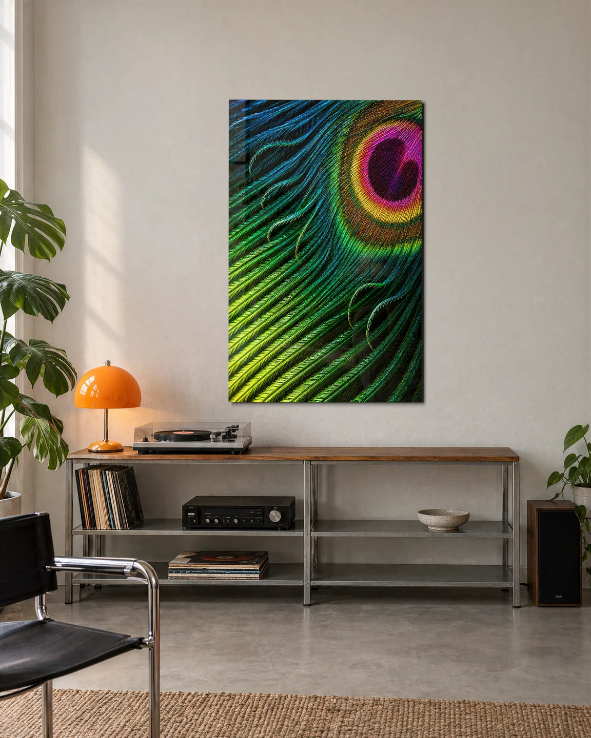 A Feather in Colour — shown in a living space