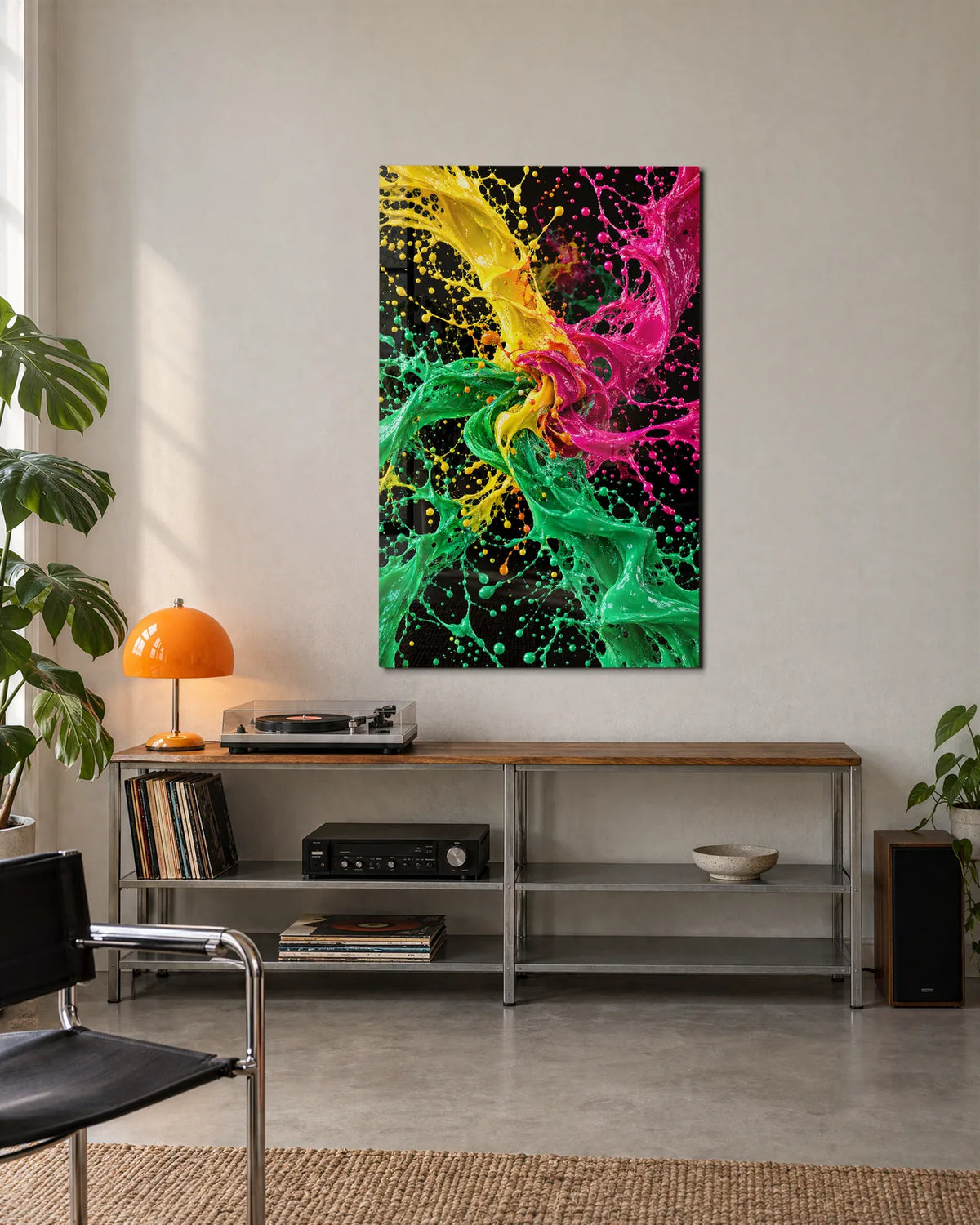 Three Colour Splash — shown in a living space