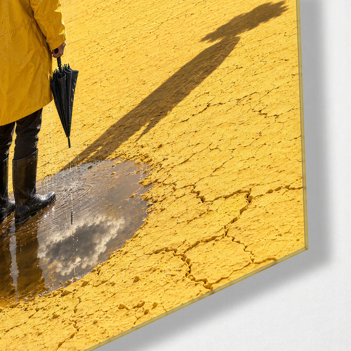 A Cloud of Your Own — corner detail of glass wall art
