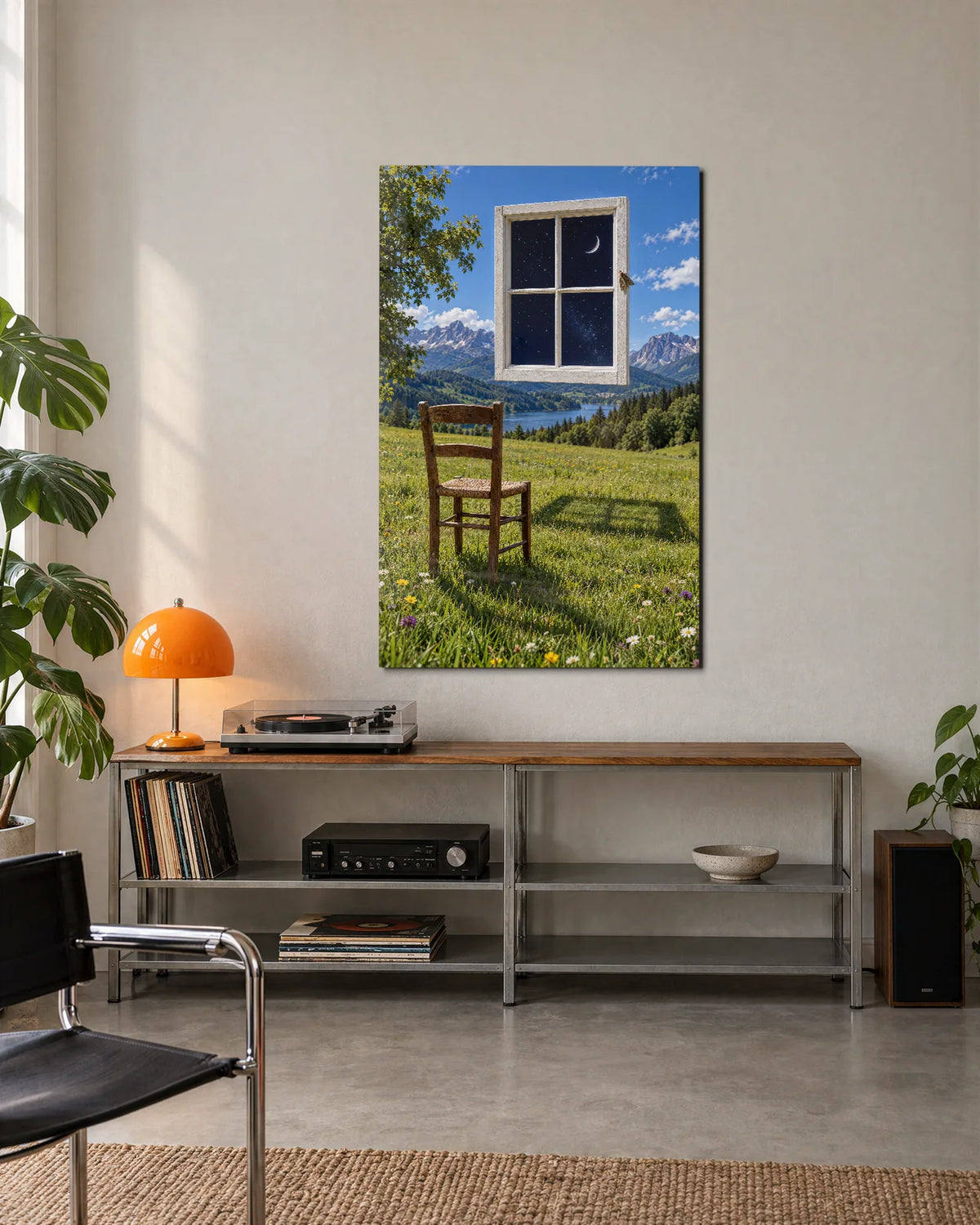 A Window to Night — shown in a living space