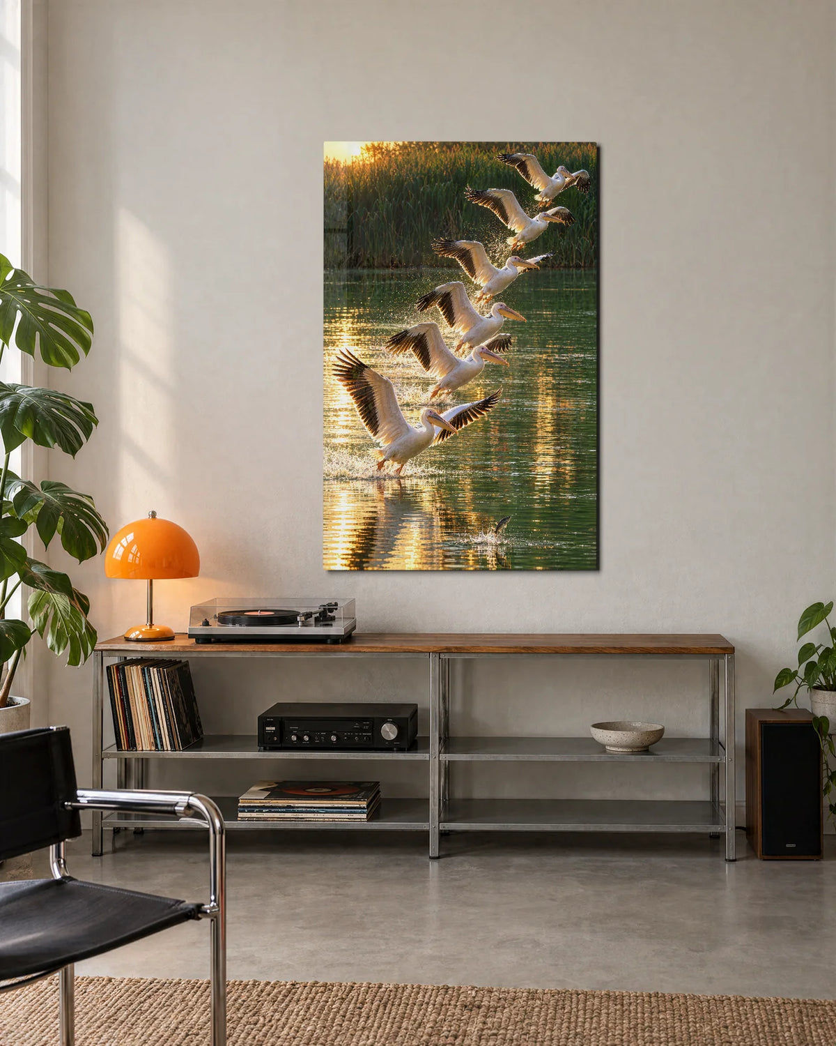 Lifting from the Water — shown in a living space