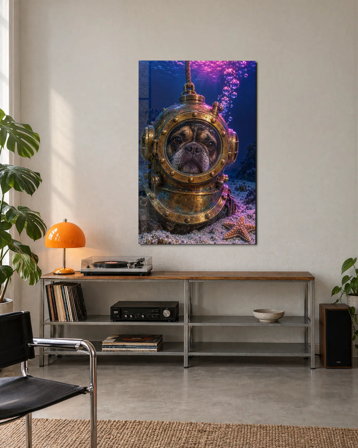 The Deep-Sea Dog — shown in a living space