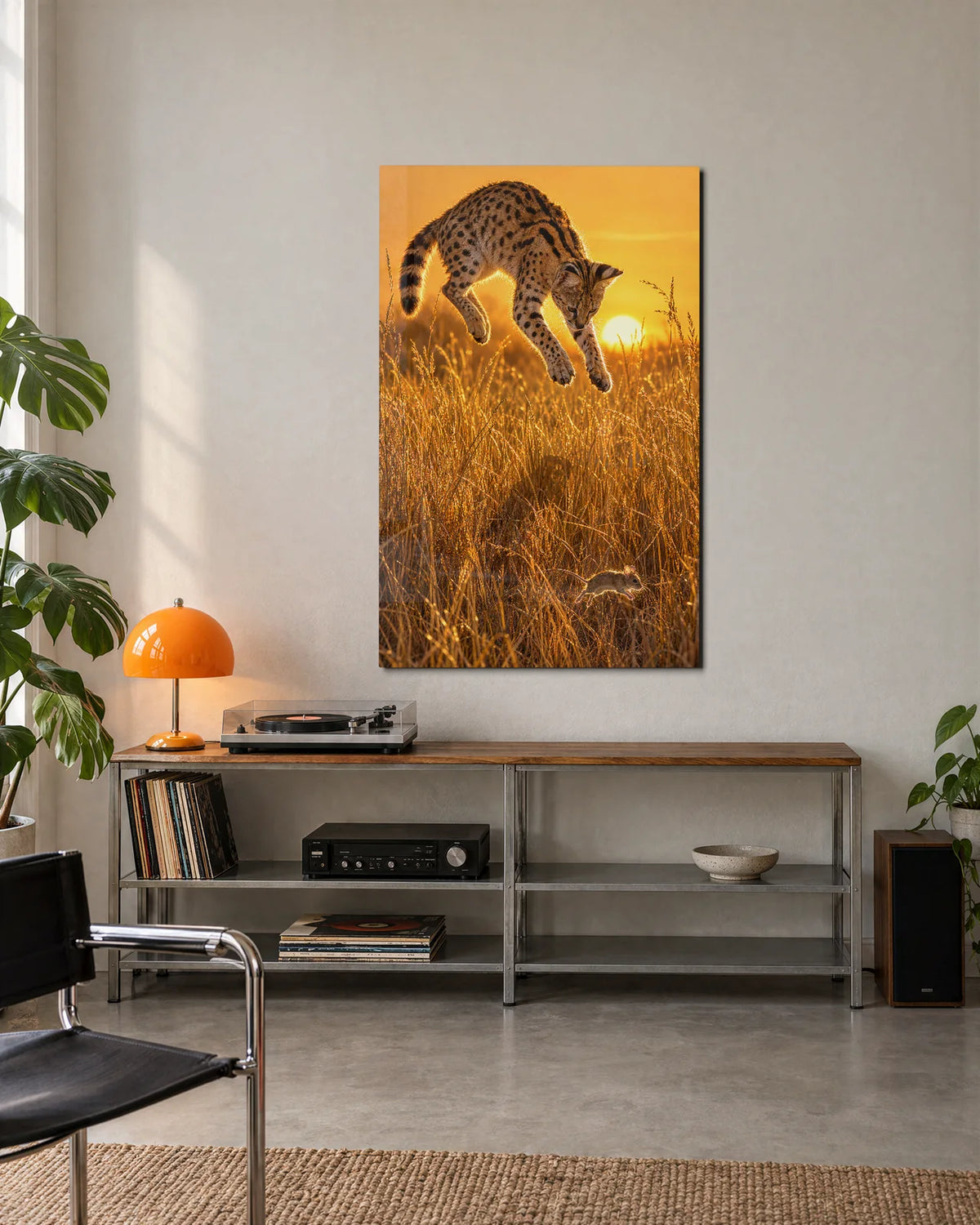 Midair in the Grass — shown in a living space