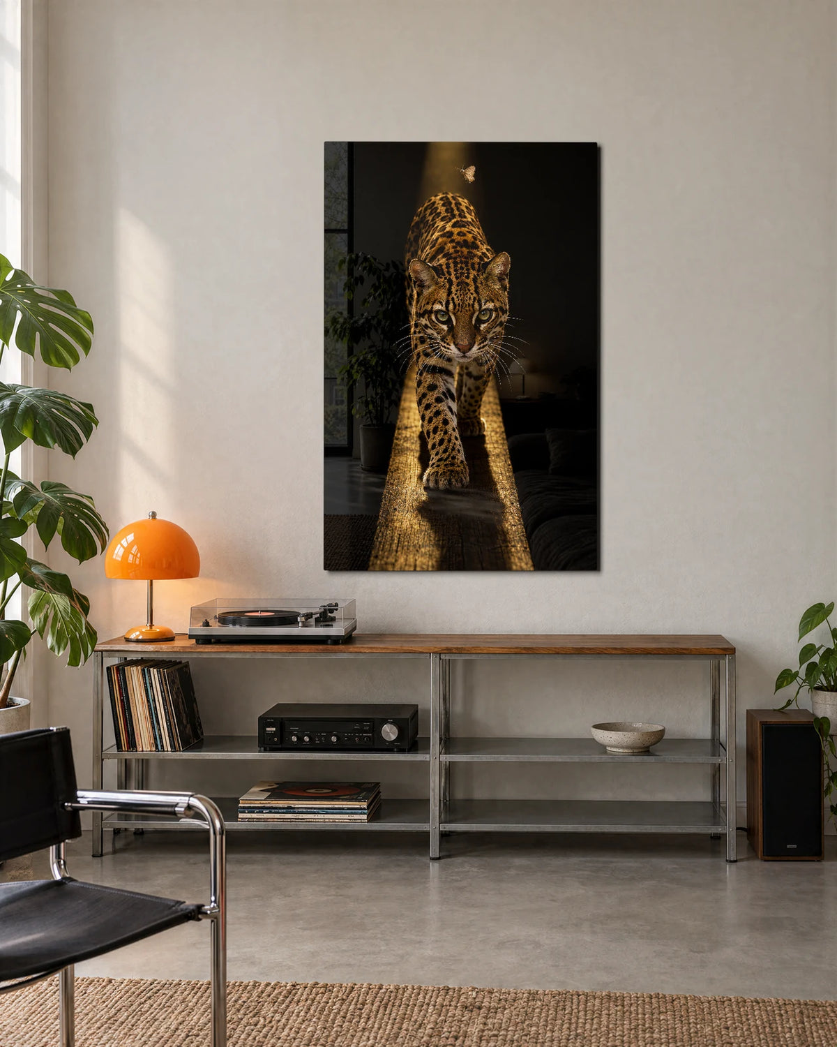 Across the Beam — shown in a living space