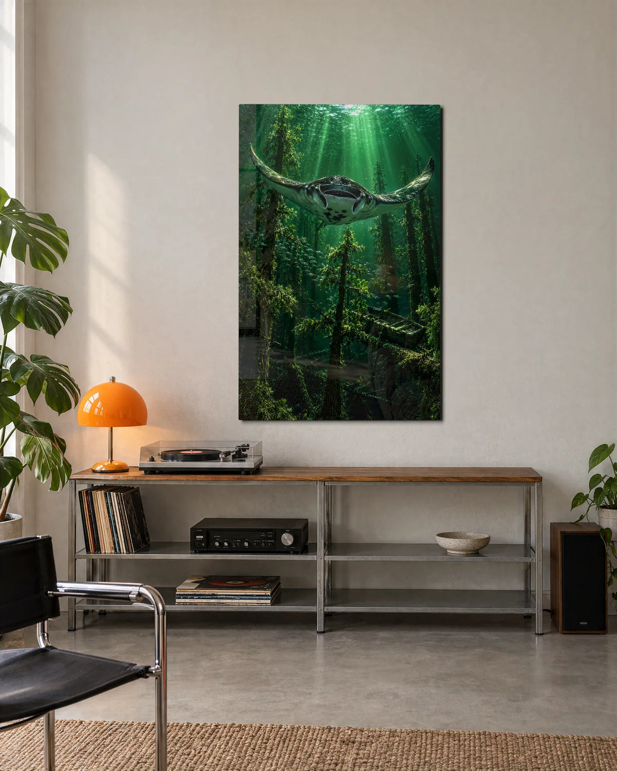 The Underwater Forest — shown in a living space