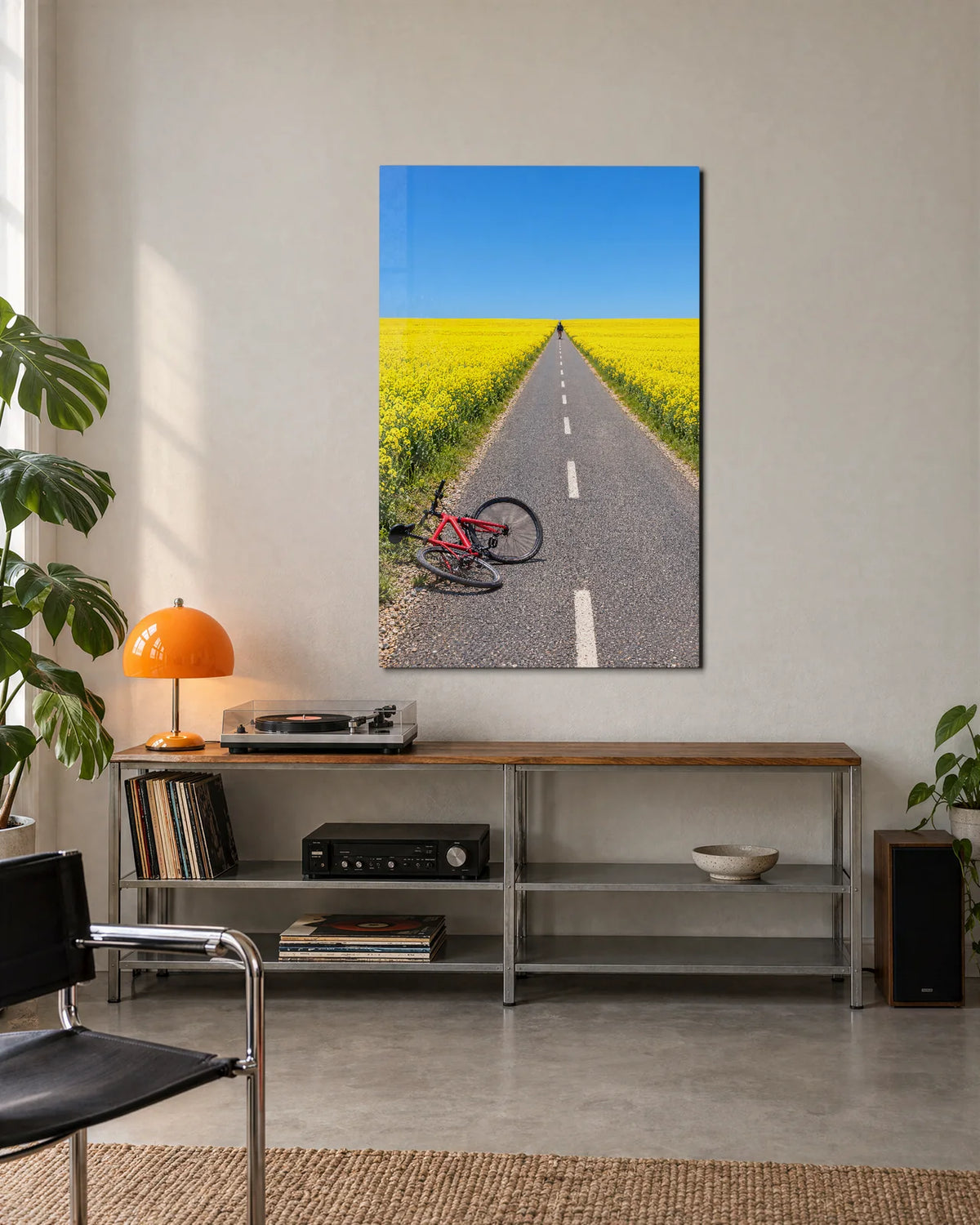 A Road Through Yellow — shown in a living space