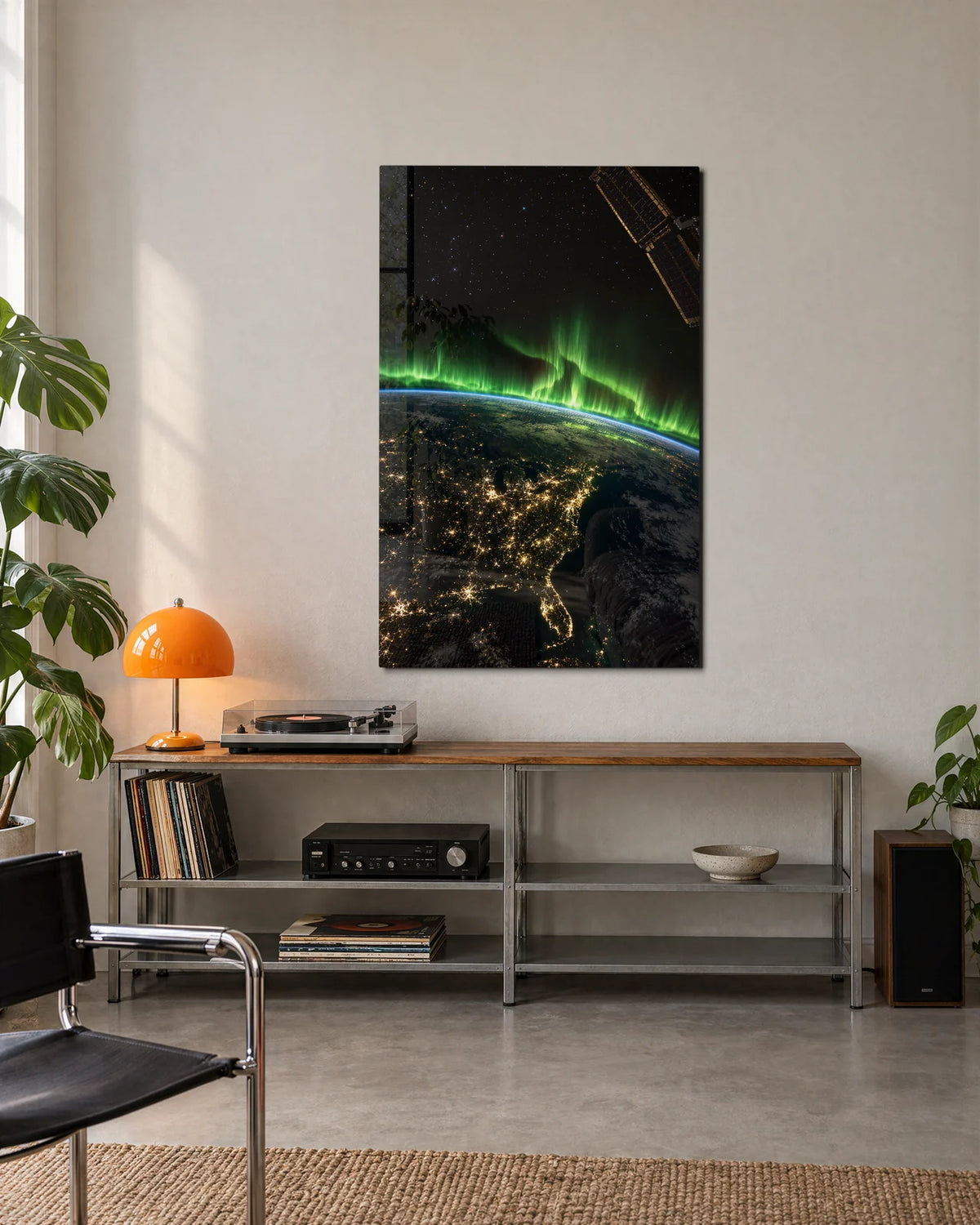 Green Above the Earth — shown in a living space