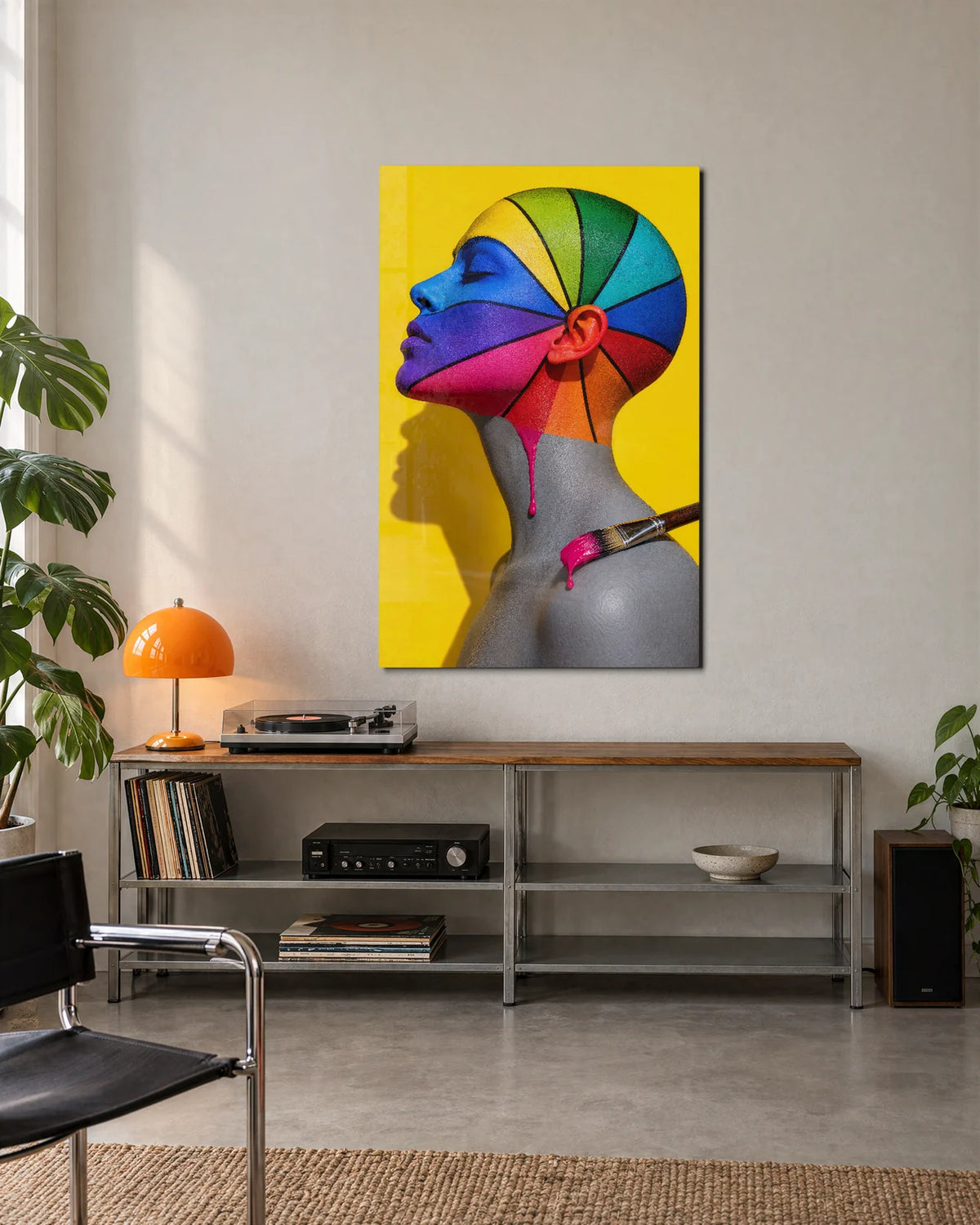 A Face for Every Colour — shown in a living space