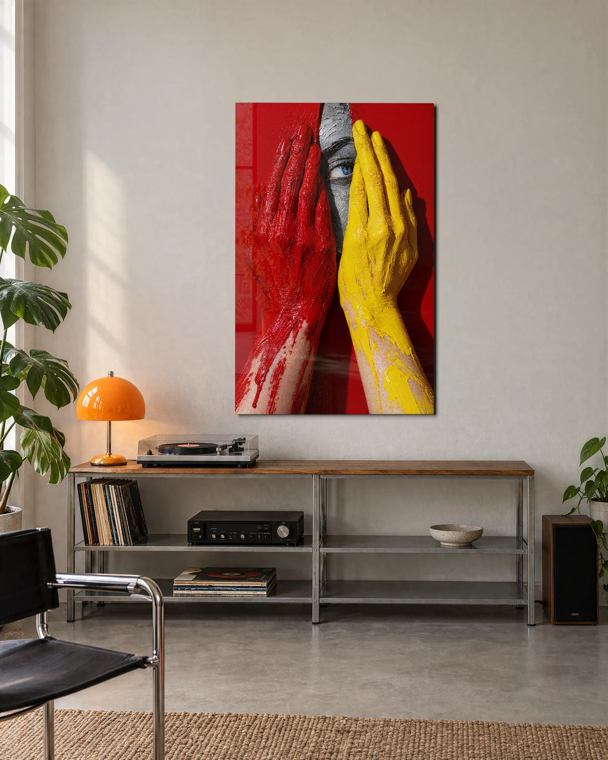 An Eye between Colours — shown in a living space