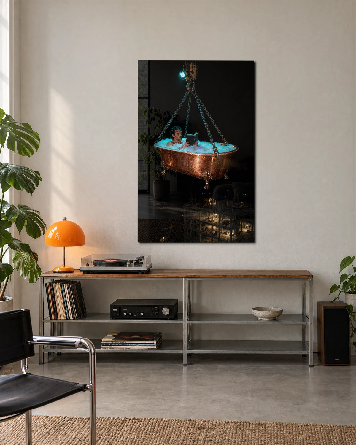 Bath Above the Building — shown in a living space