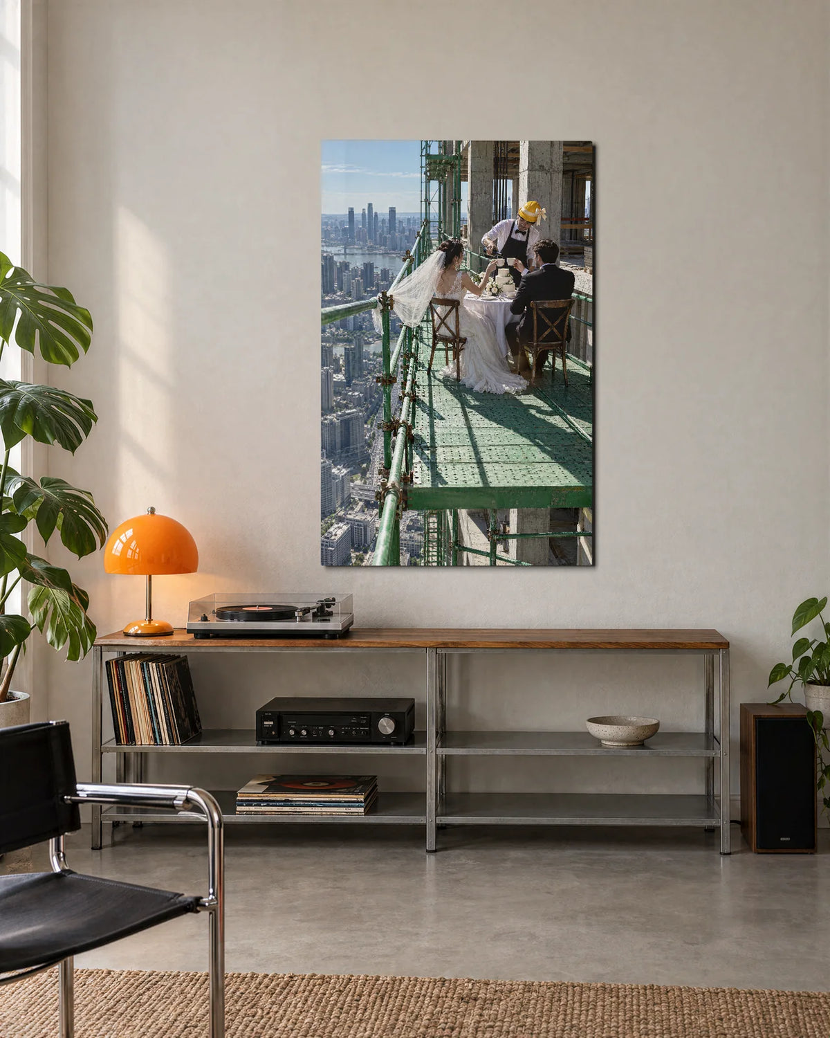 Dinner above the City — shown in a living space