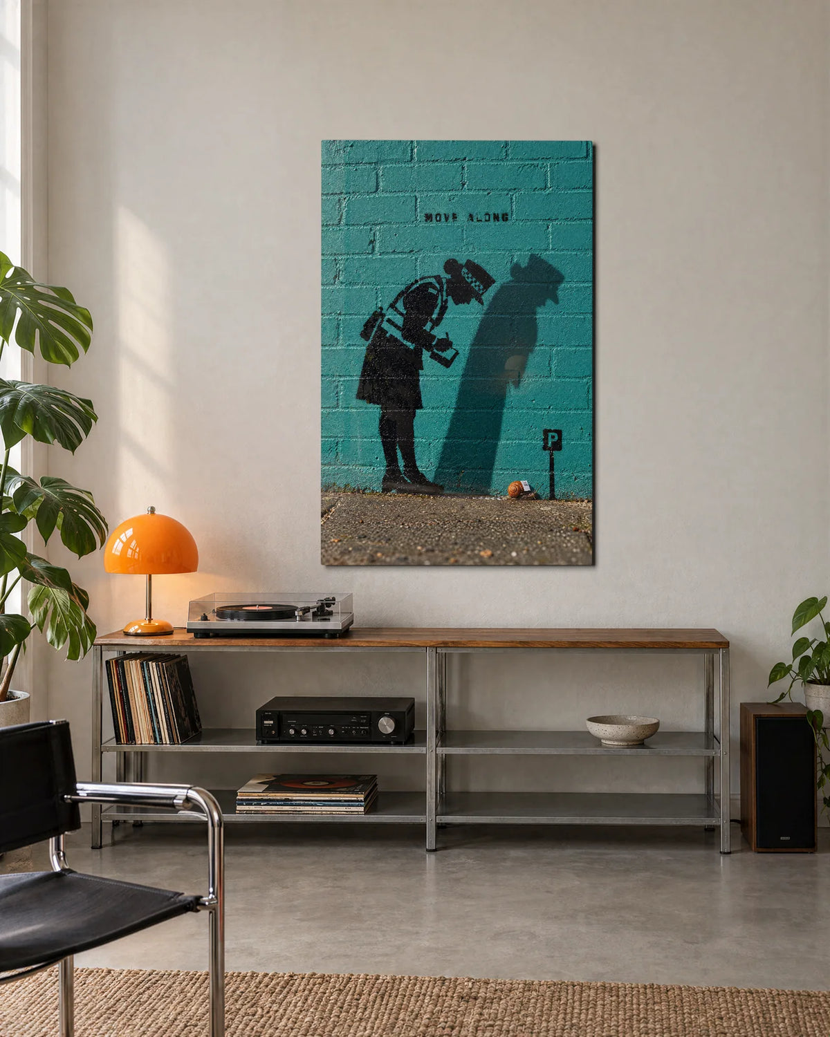 Move Along Slowly — shown in a living space