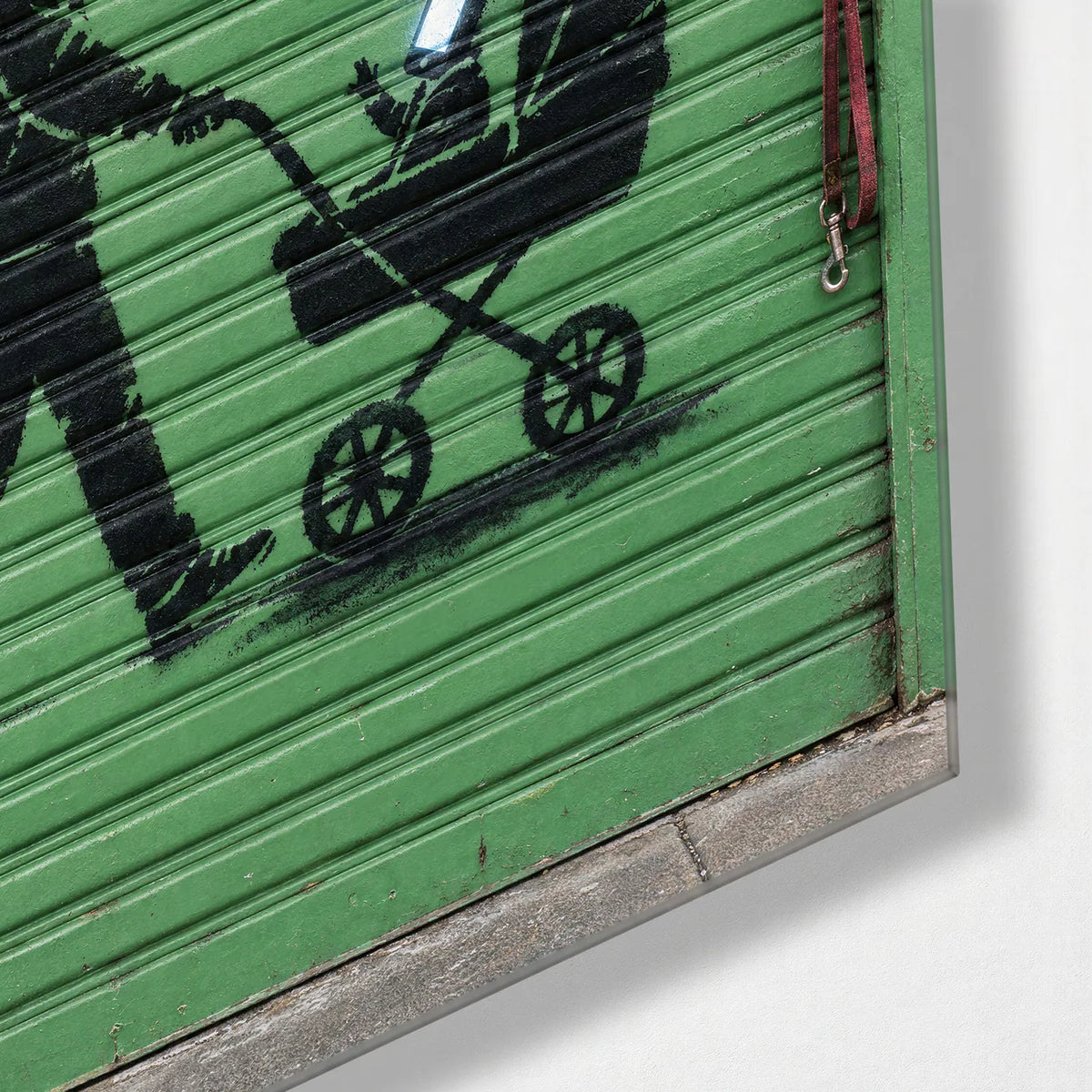 Family Time — corner detail of glass wall art