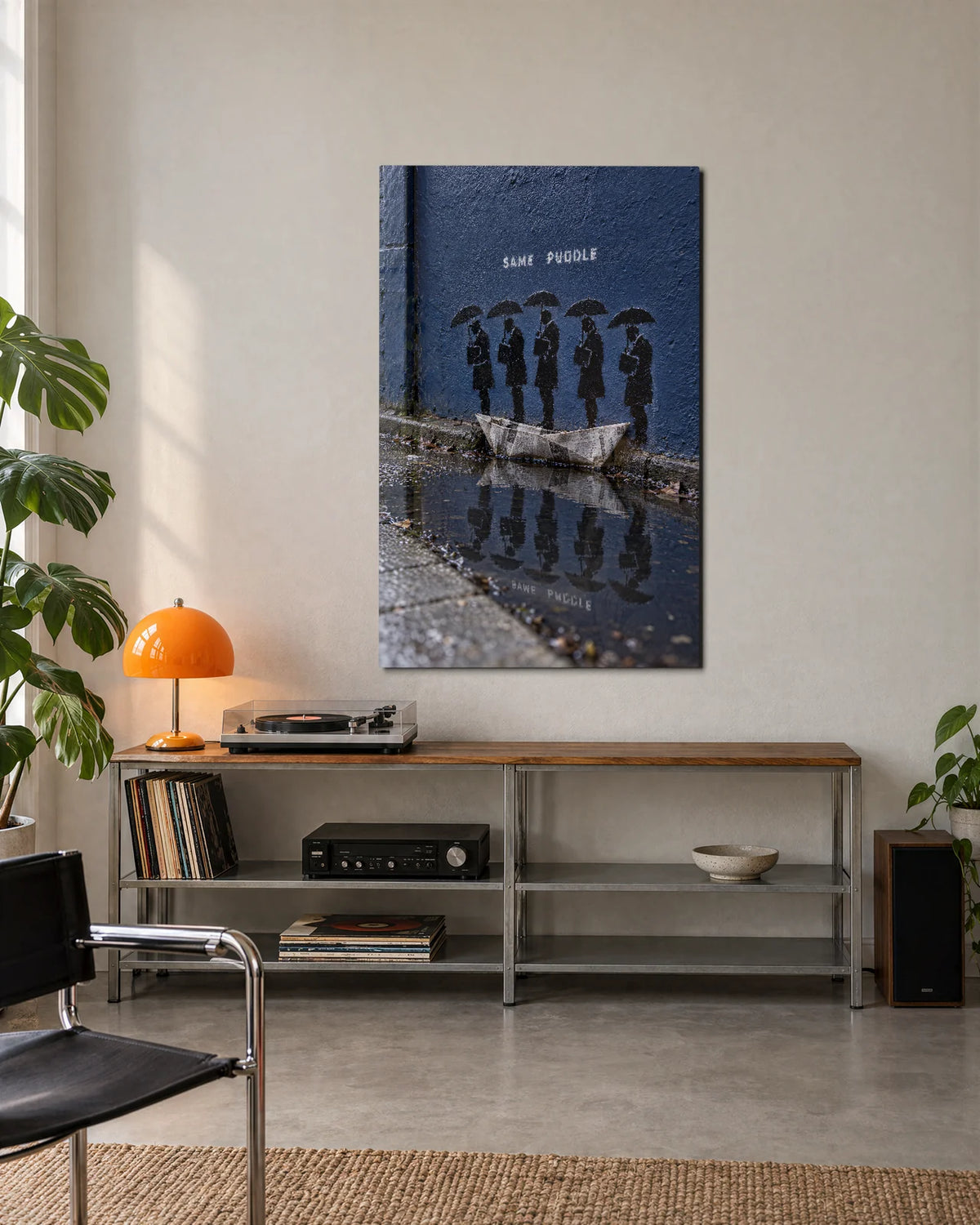 Same Puddle — shown in a living space