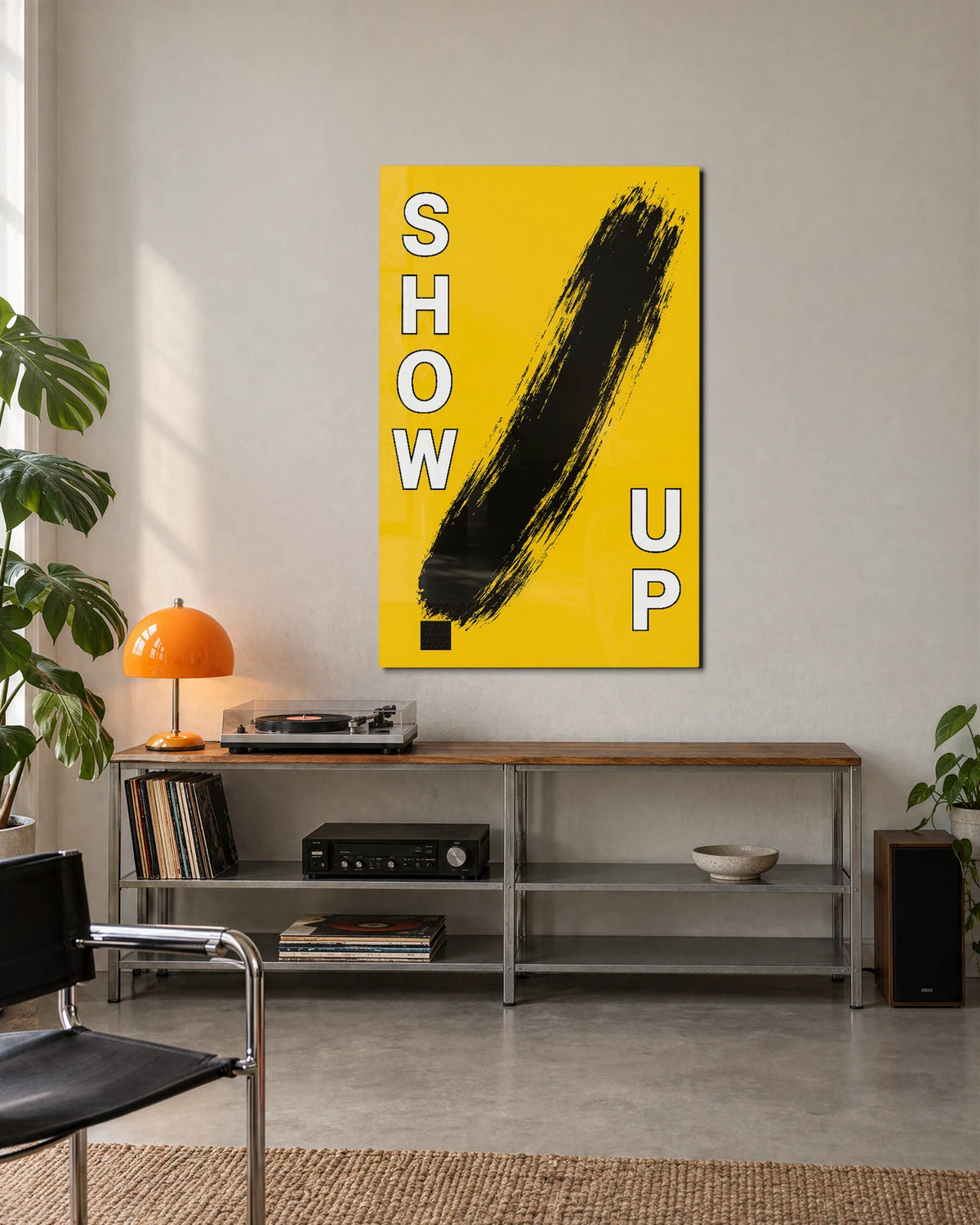 Show Up — shown in a living space