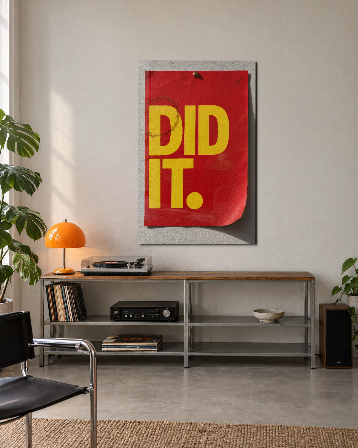 Did It — shown in a living space