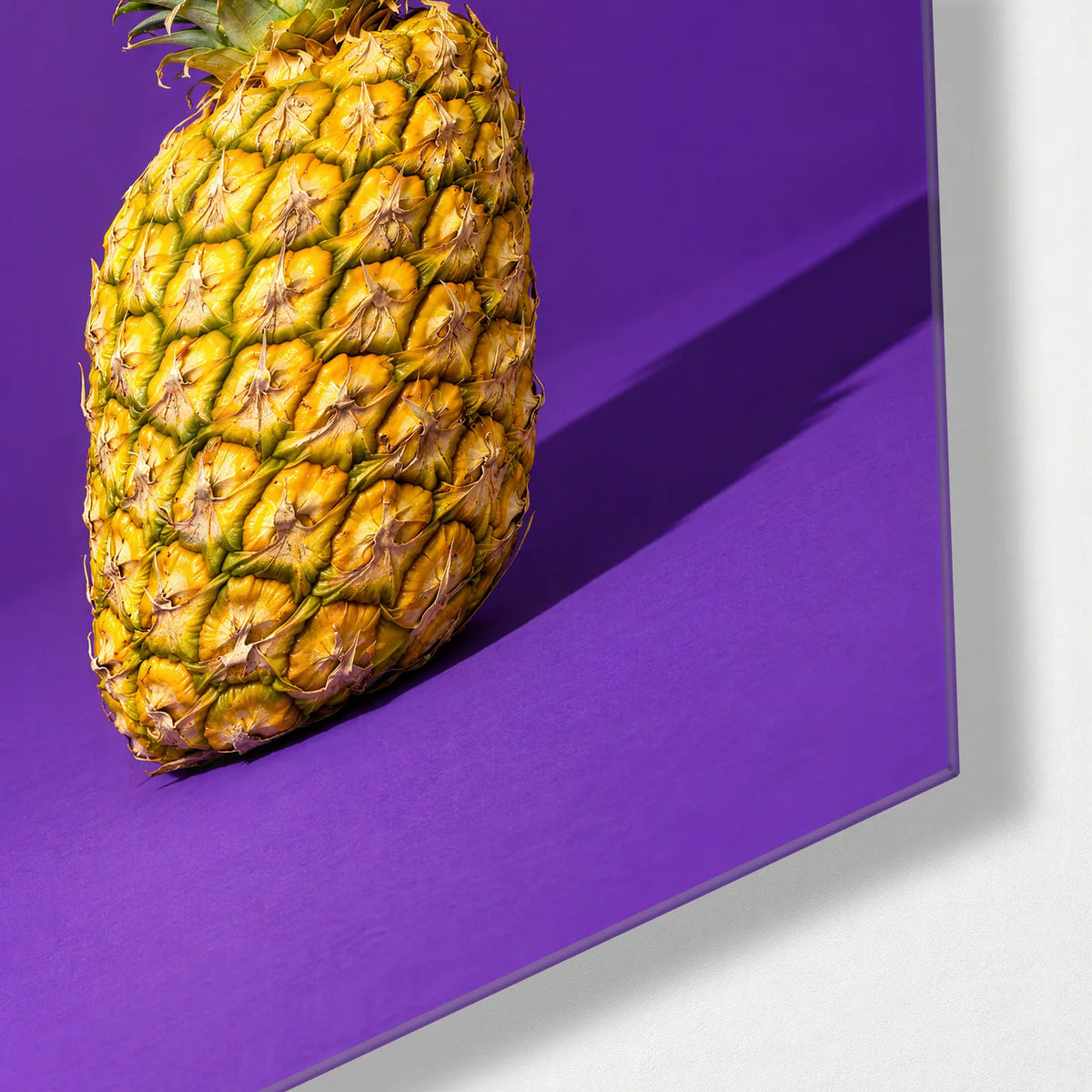 Fruit on Colour Trio — corner detail of one glass panel