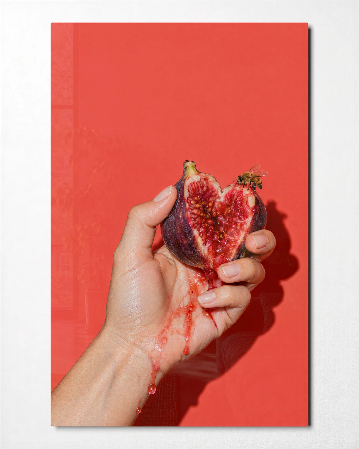 The Fig — front view of glass wall art