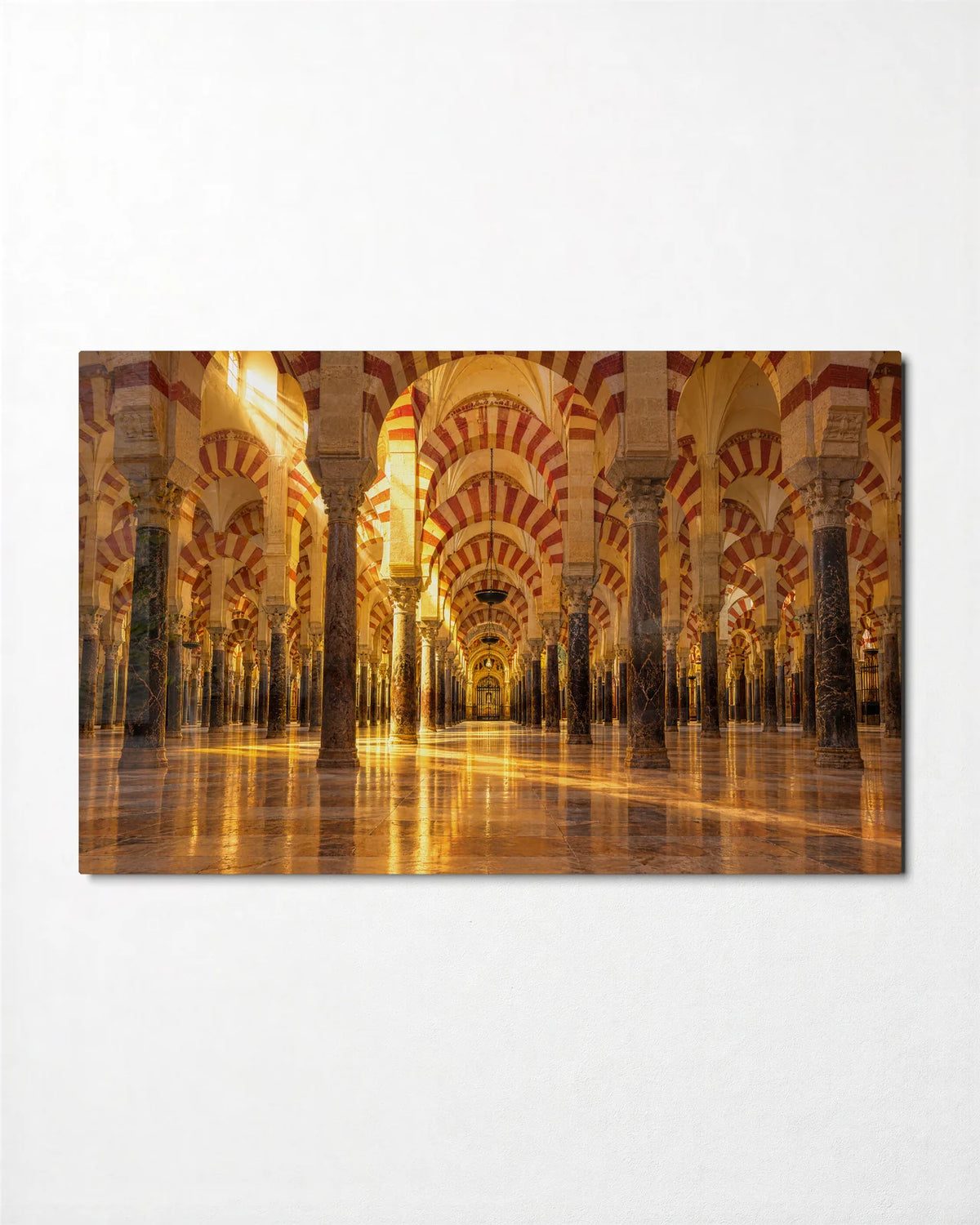 Arches of Cordoba — front view of glass wall art